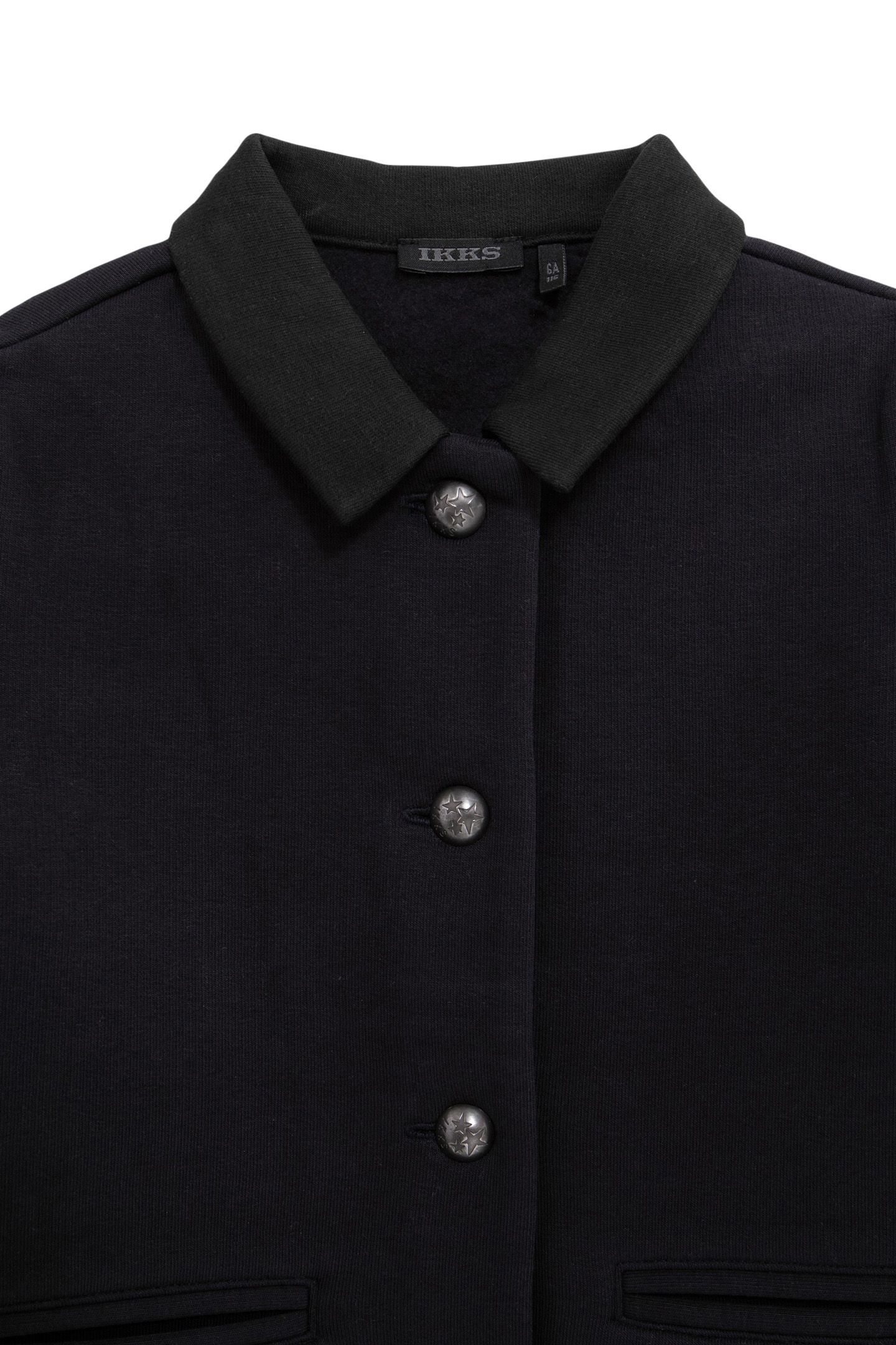 GIRL'S NAVY FLEECE BUTTON-DOWN CARDIGAN 3