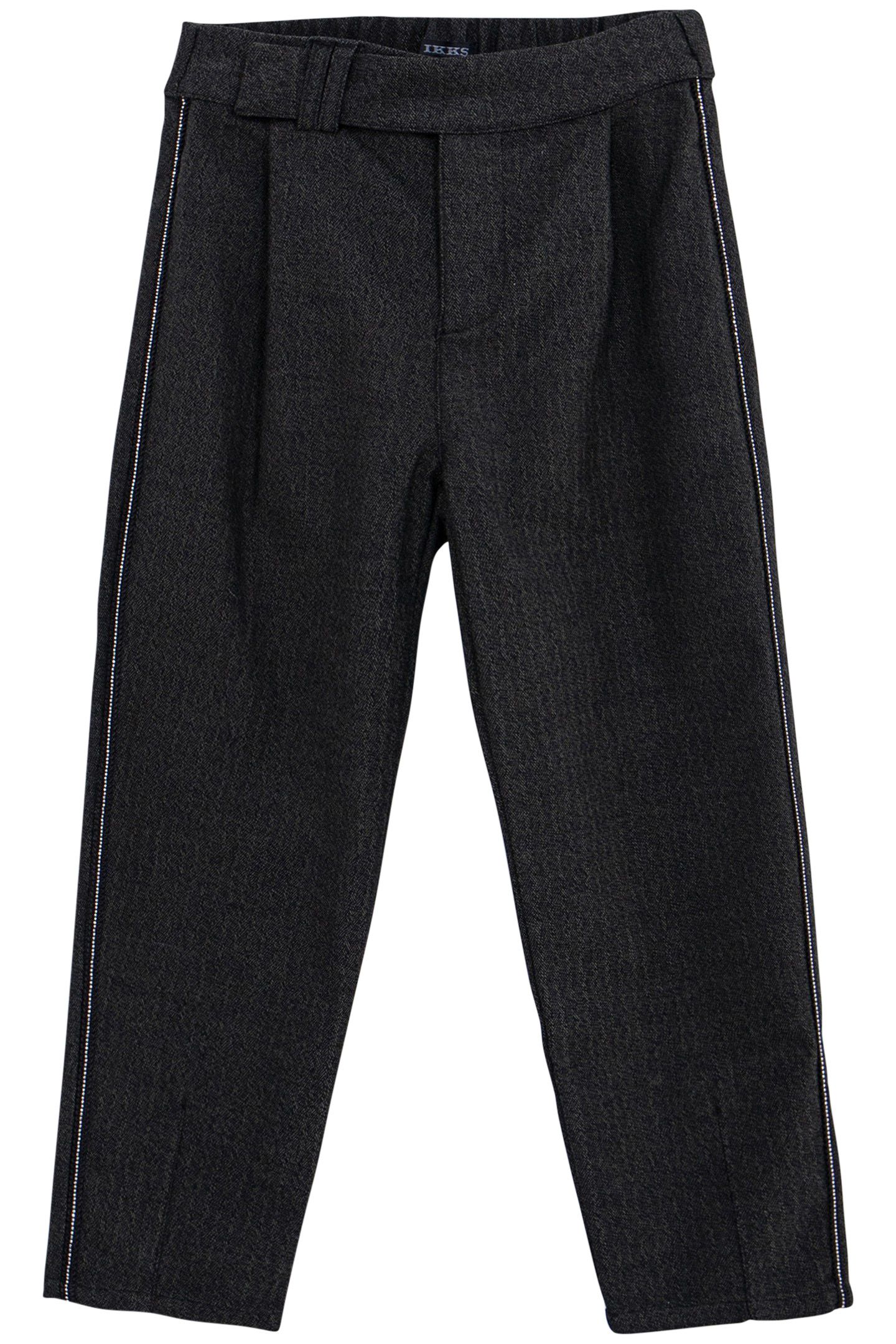 GIRL'S BLACK FAUX-UNI JEWEL-RIBBON PANTS 1