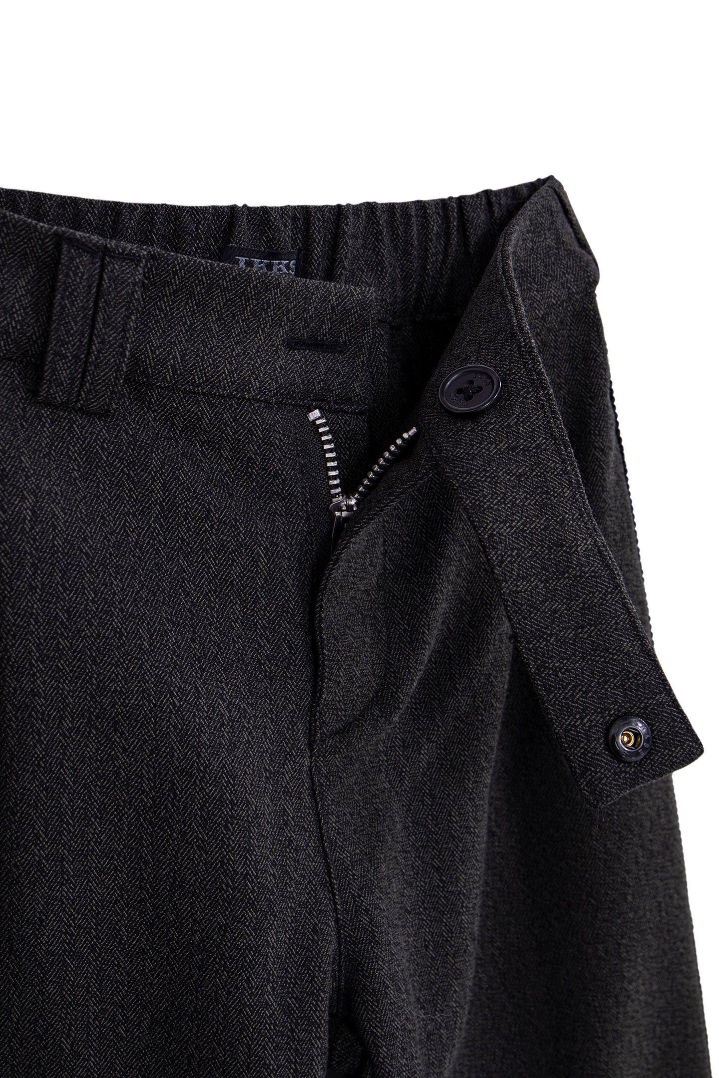 GIRL'S BLACK FAUX-UNI JEWEL-RIBBON PANTS 5