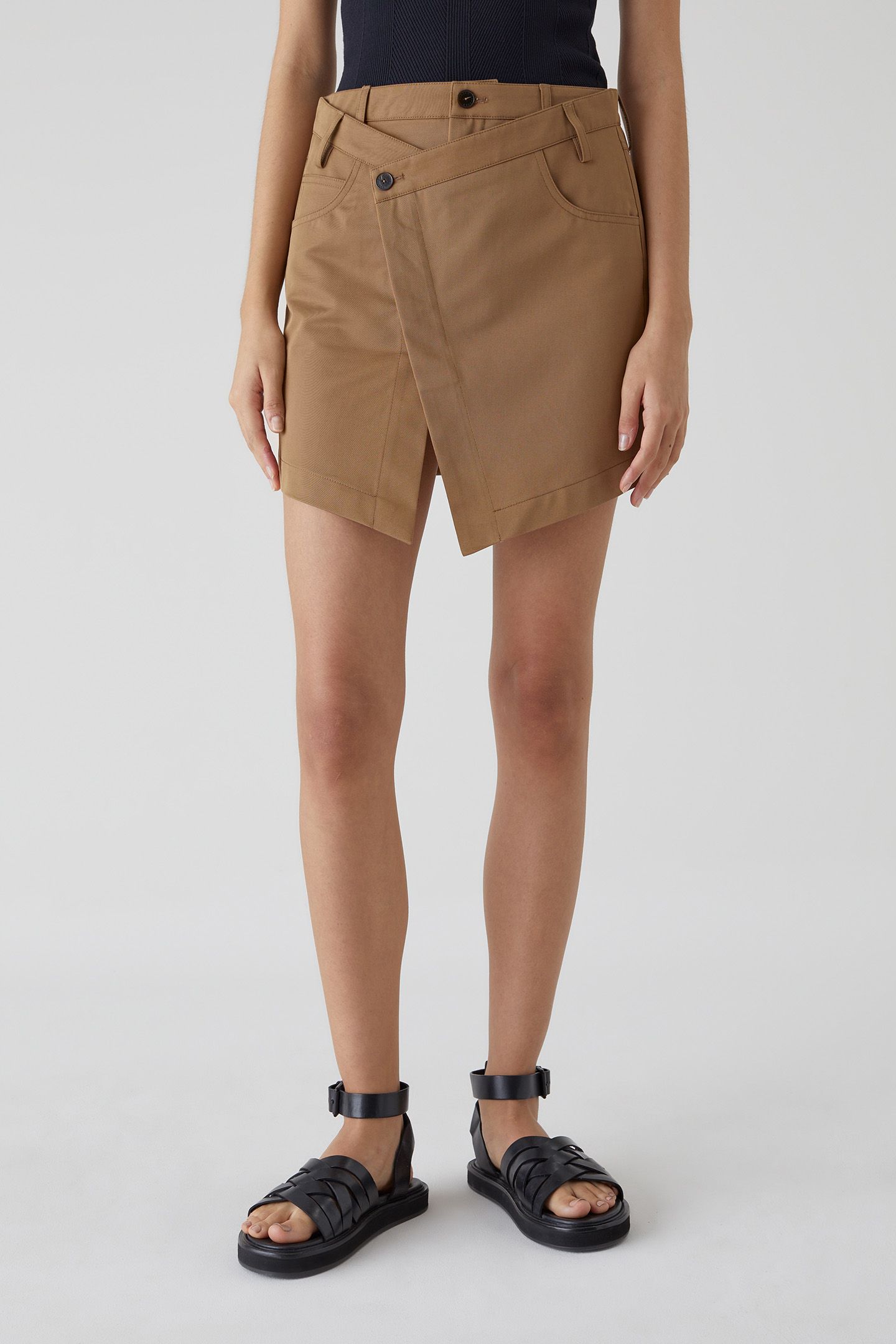SHORT WRAP SKIRT SKIRTS NUTMEG 1