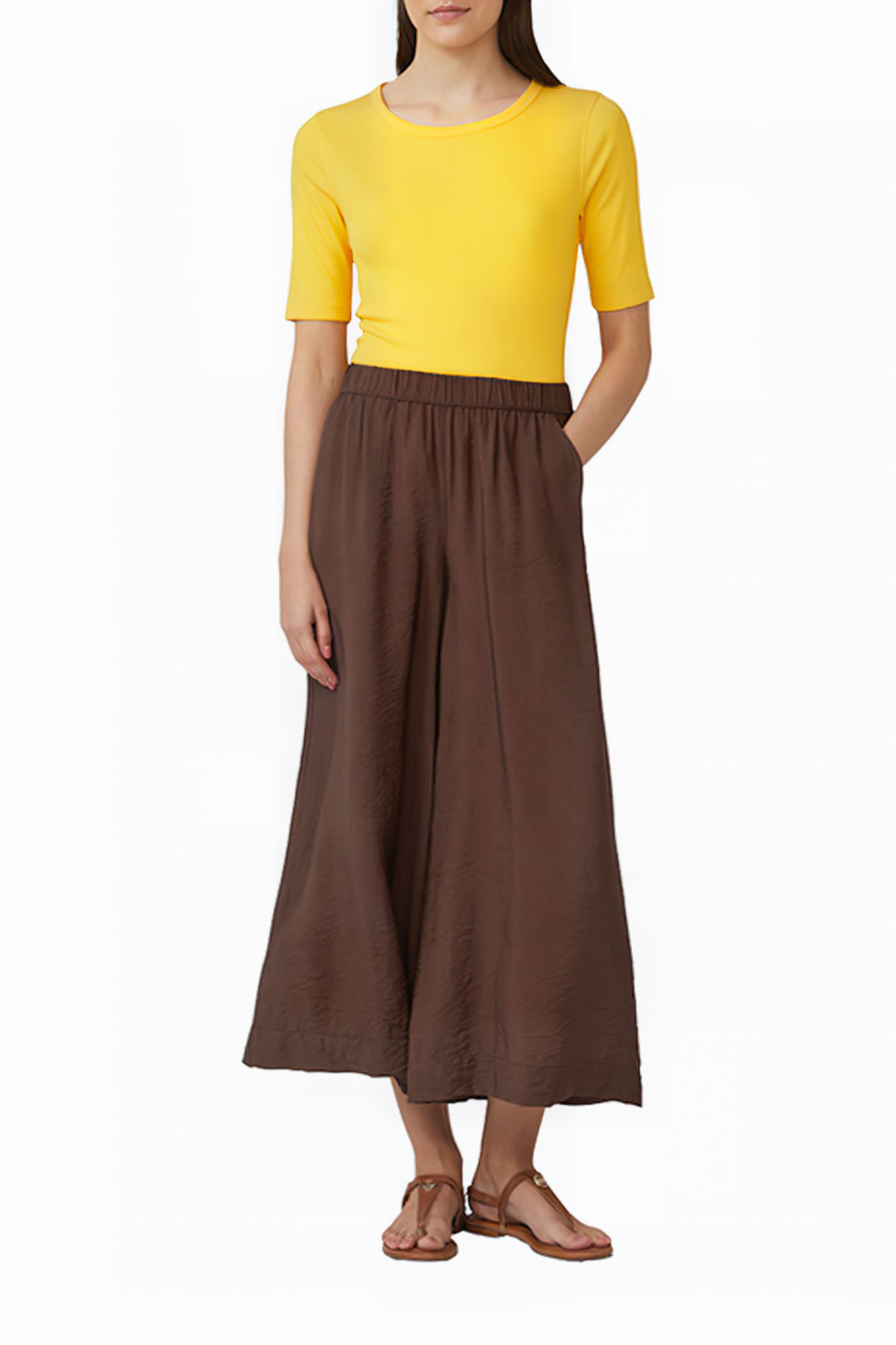 S.OLIVER SHORTS BROWN 2