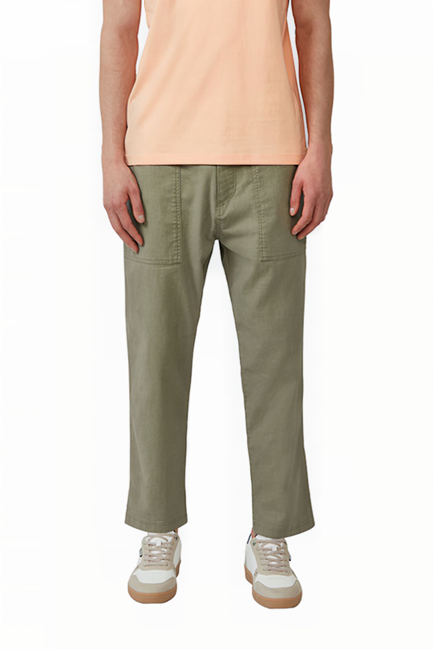 S.OLIVER PANTS DARK GREEN 1