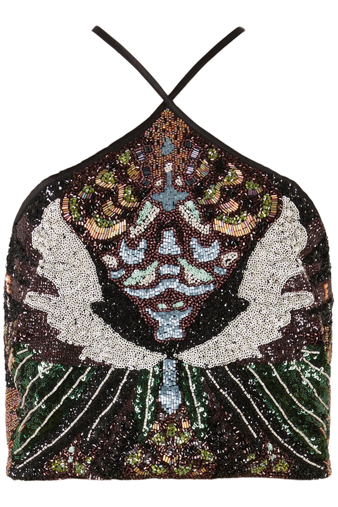 JAMILIA GENE EMB TOP JEWEL GREEN 4