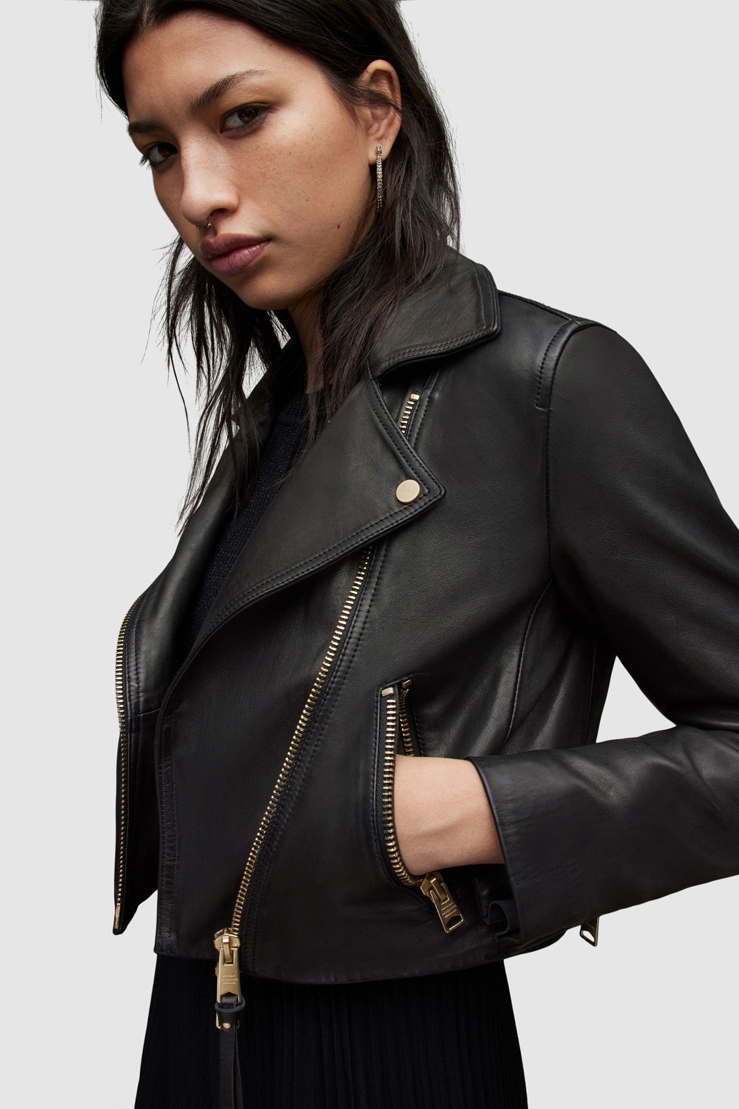 DALBY CROP BIKER BLACK 6
