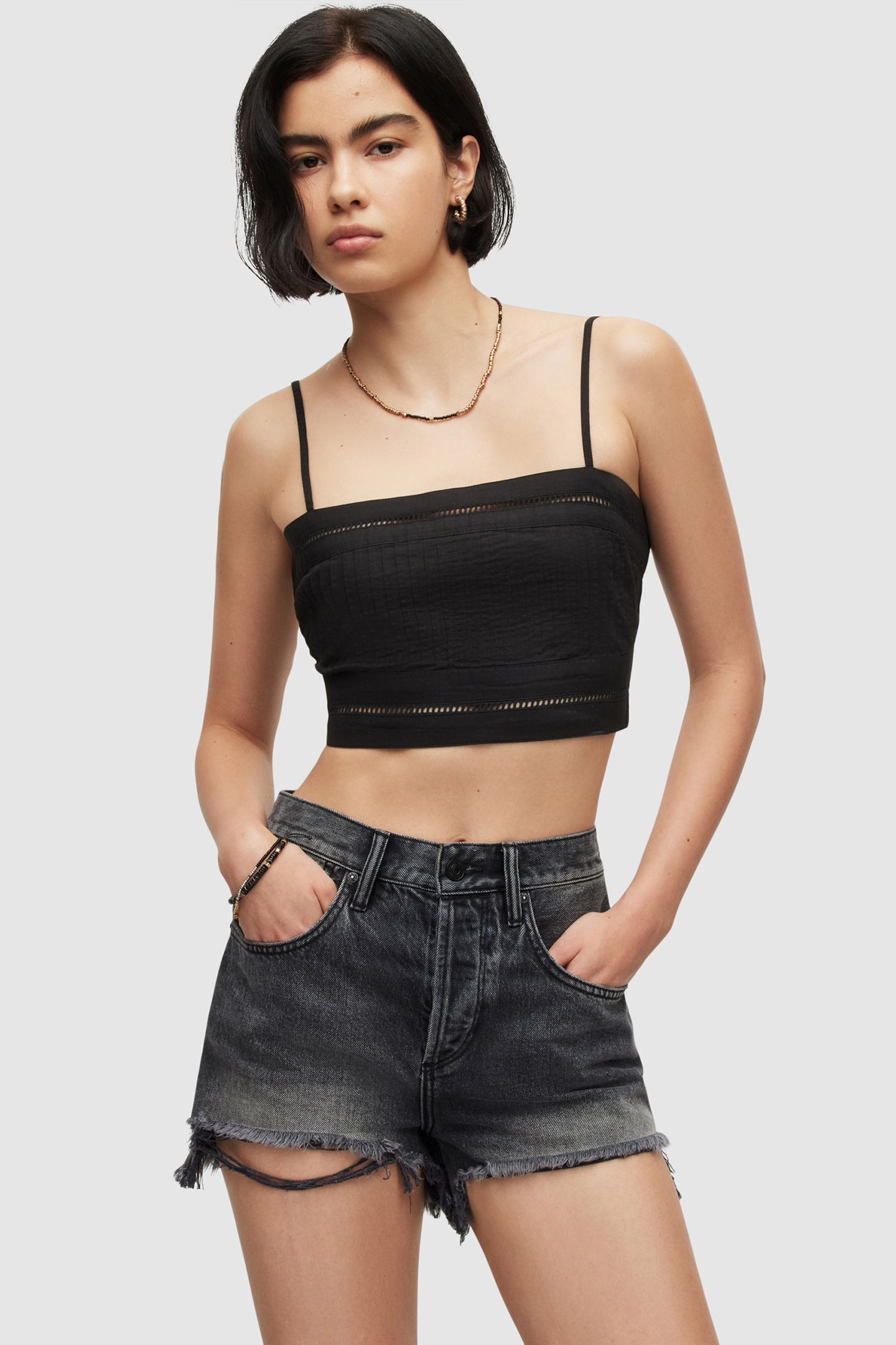 WHITLEY BRODERIE TOP BLACK 1