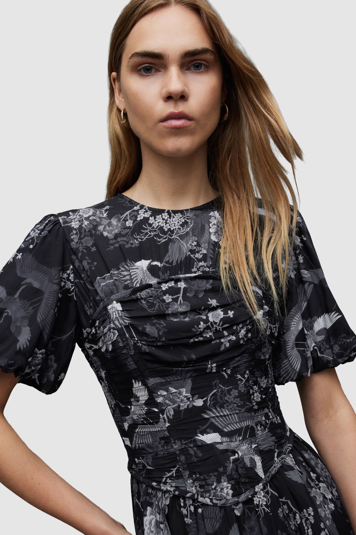 ALI PEGGY DRESS BLACK 6