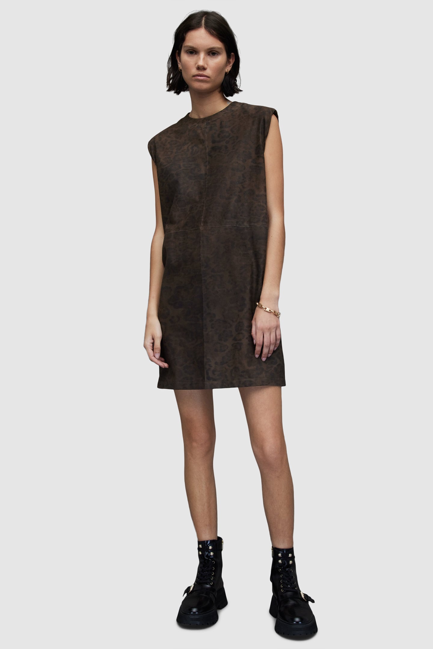 MIKA LEO DRESS BROWN 3