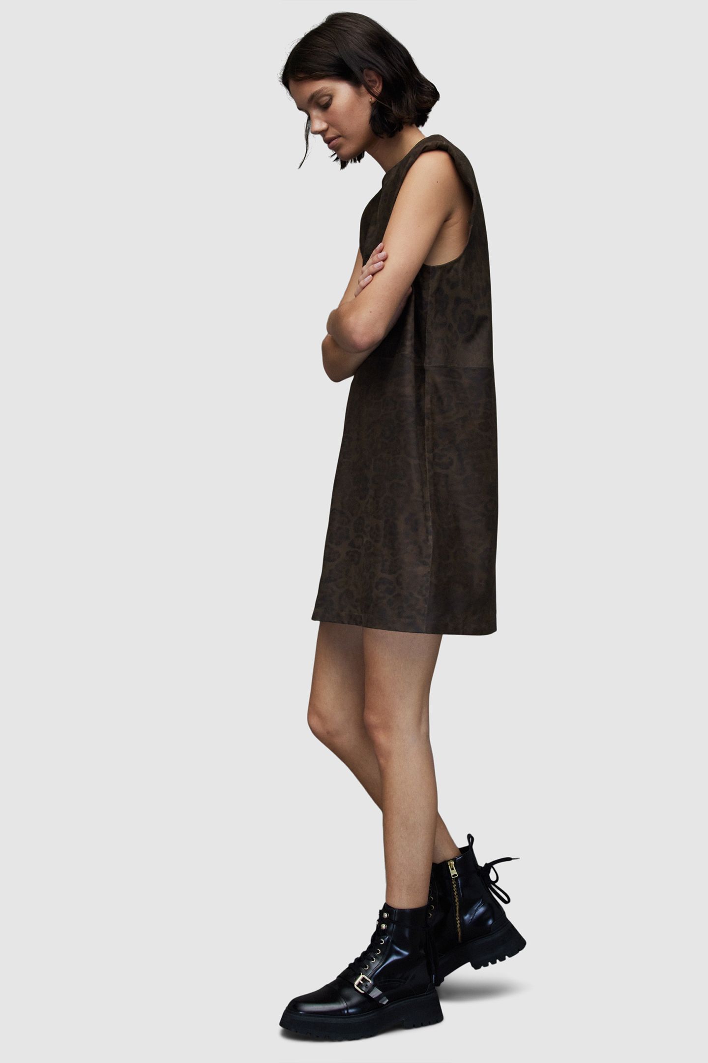 MIKA LEO DRESS BROWN 5