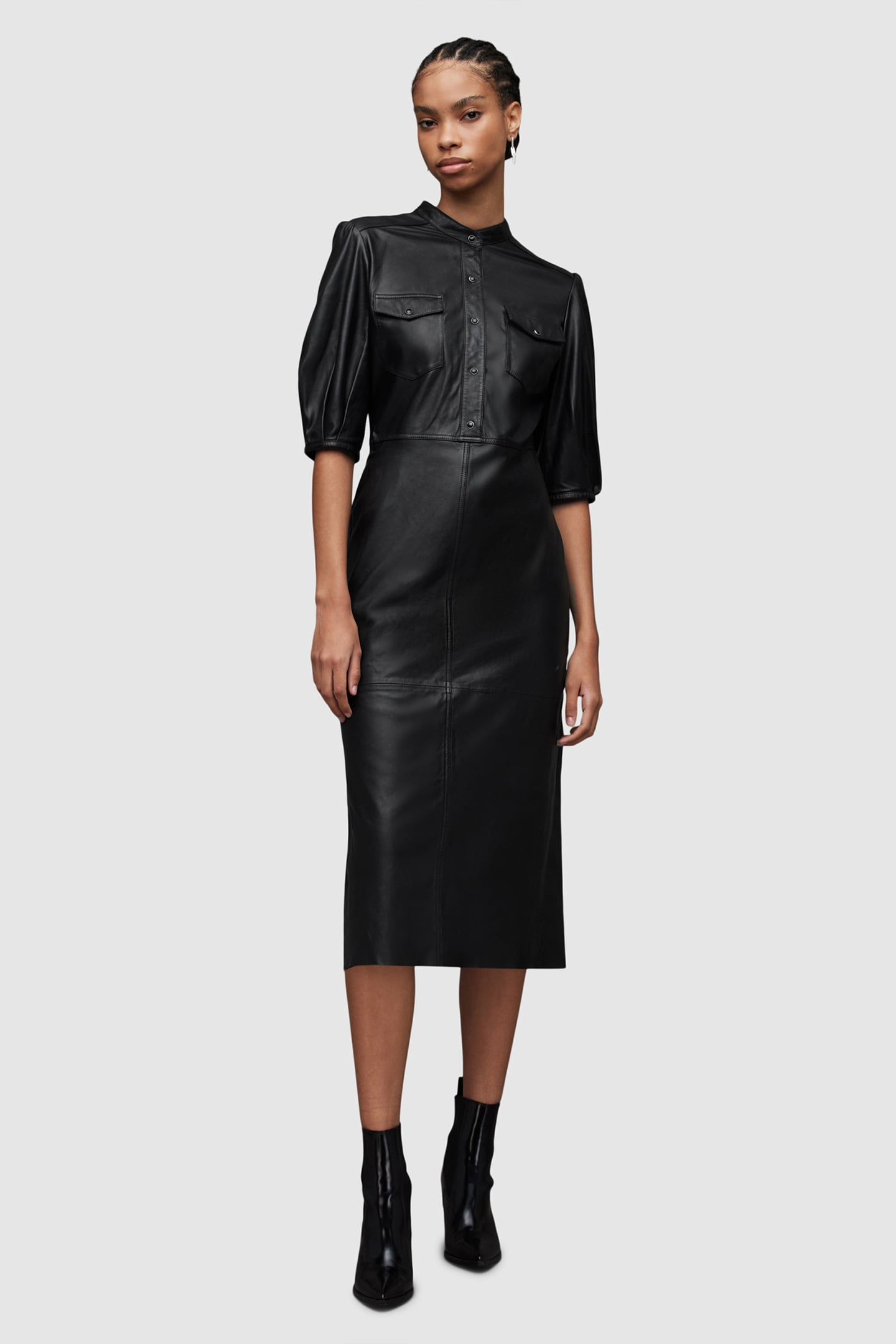 JACKIE LEATHER DRESS BLACK 1