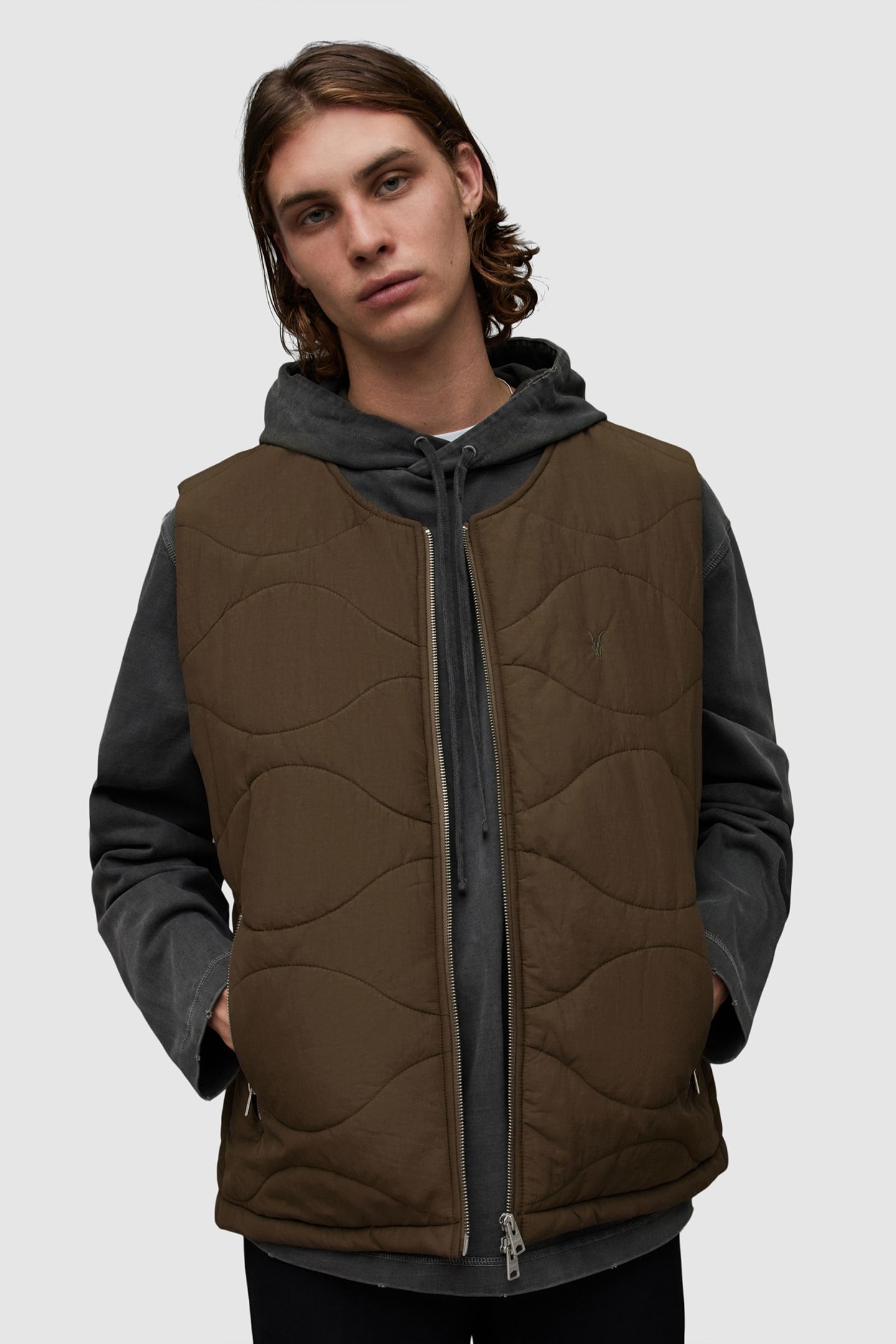 NEBULAR VEST KHAKI BROWN 1