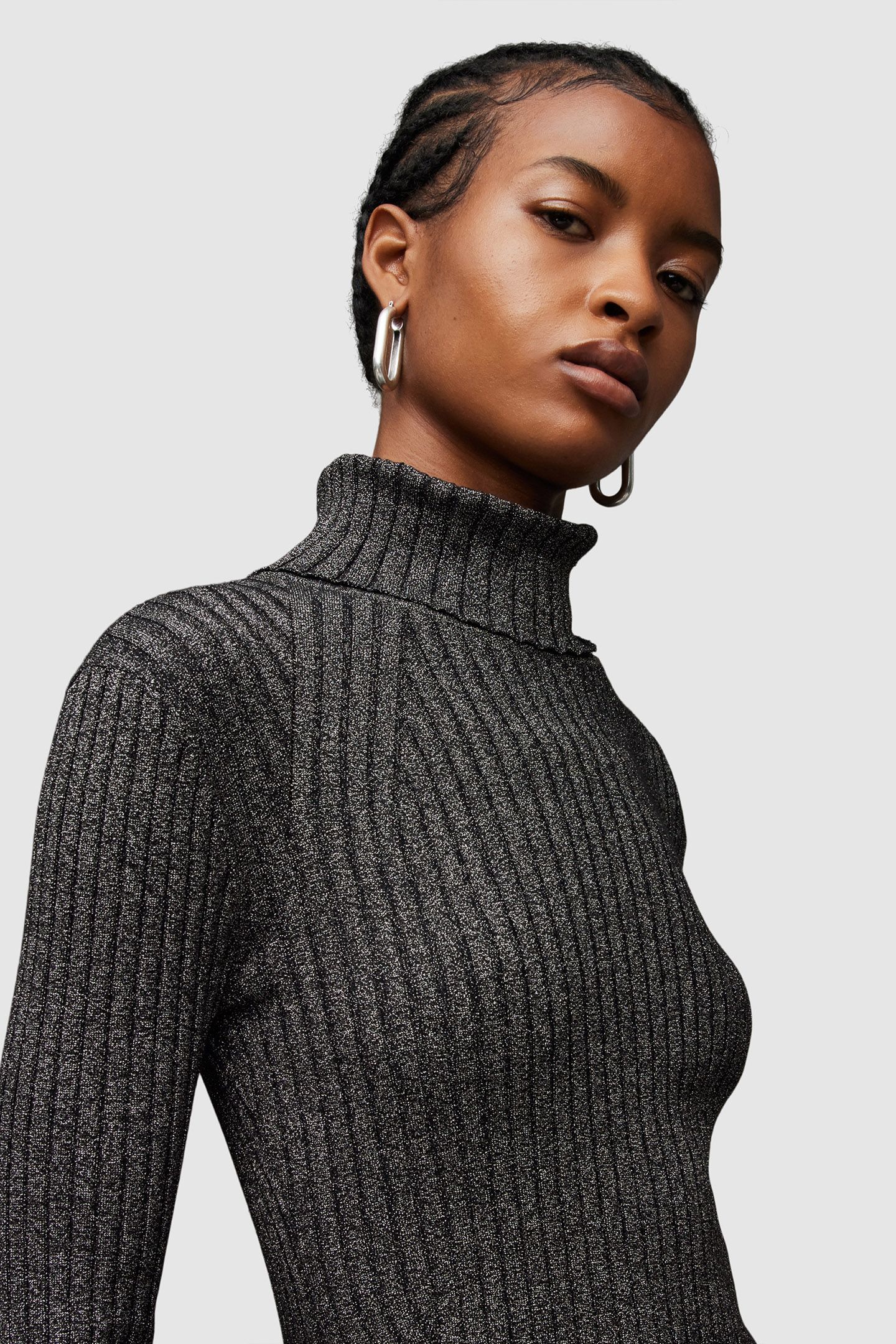 JULIETTE DRESS BLACK/SILVER 6