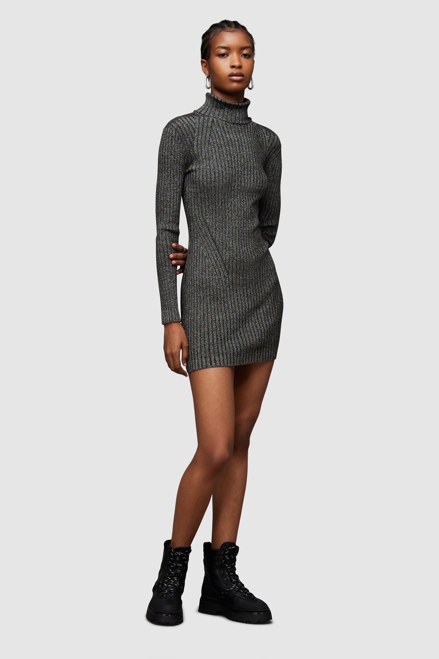 JULIETTE DRESS BLACK/SILVER 2