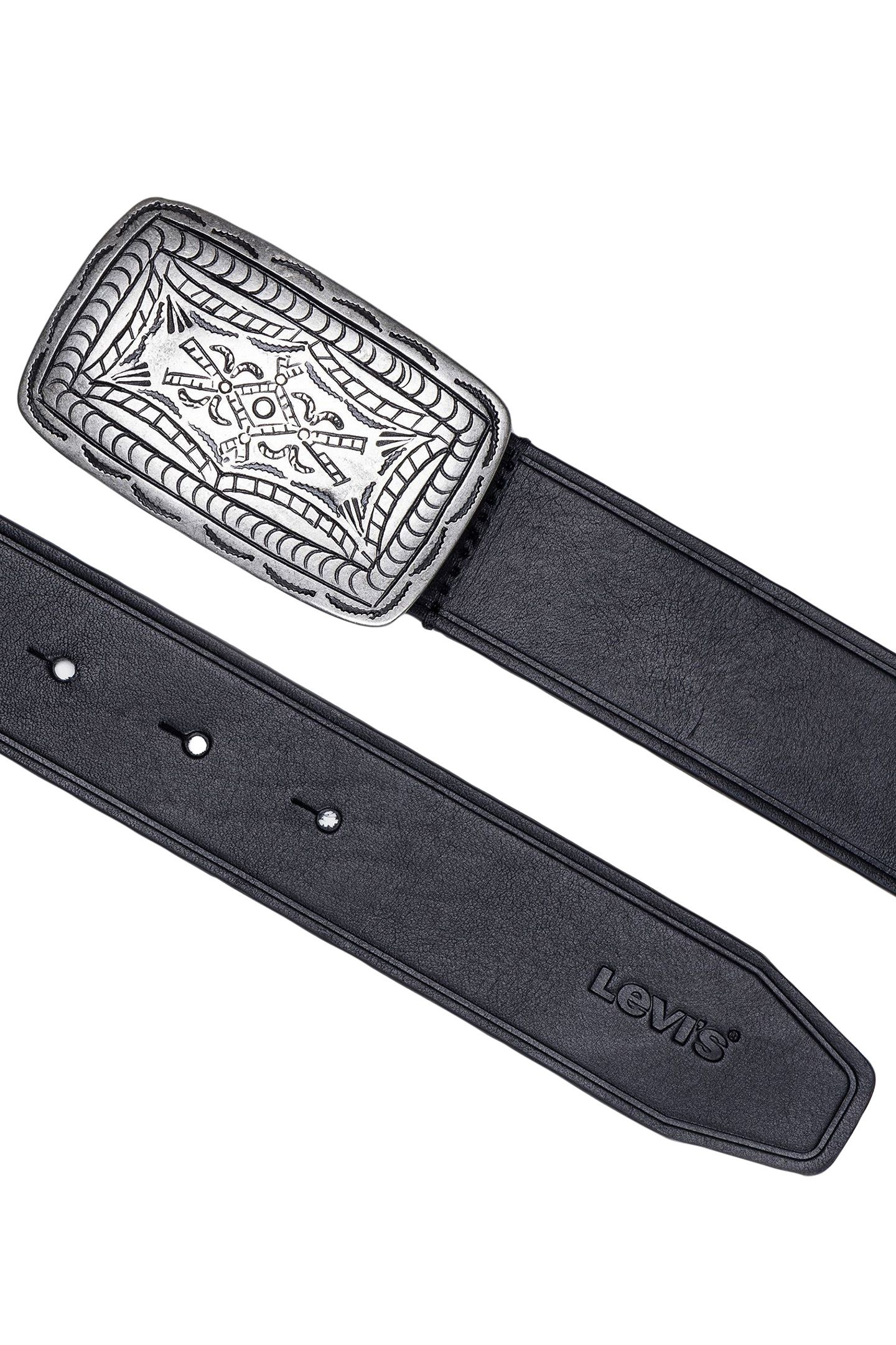 WESTERN PLAQUE BELT IN BLACK 3