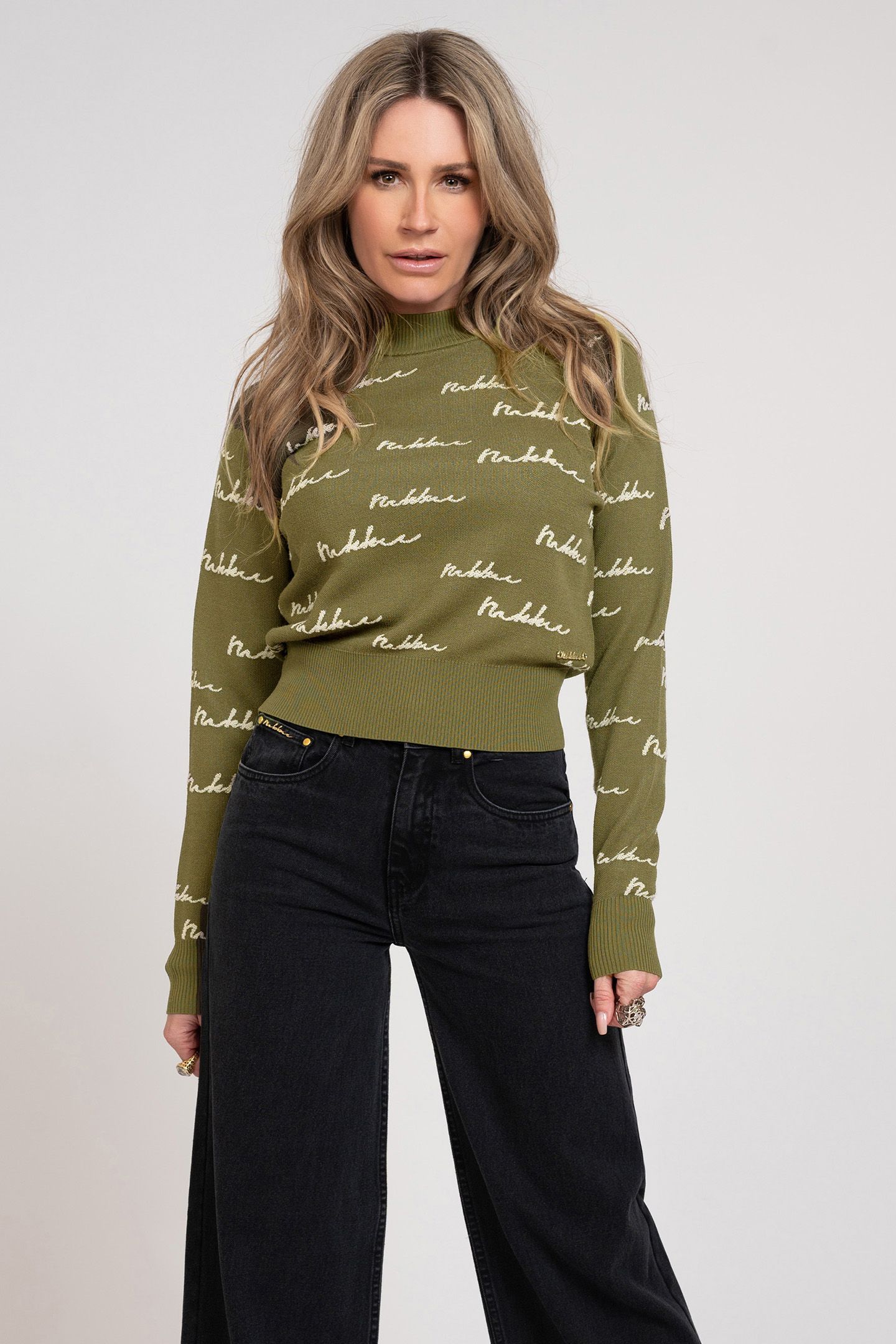ELLERBY SIGNATURE SWEATER ARMY 1