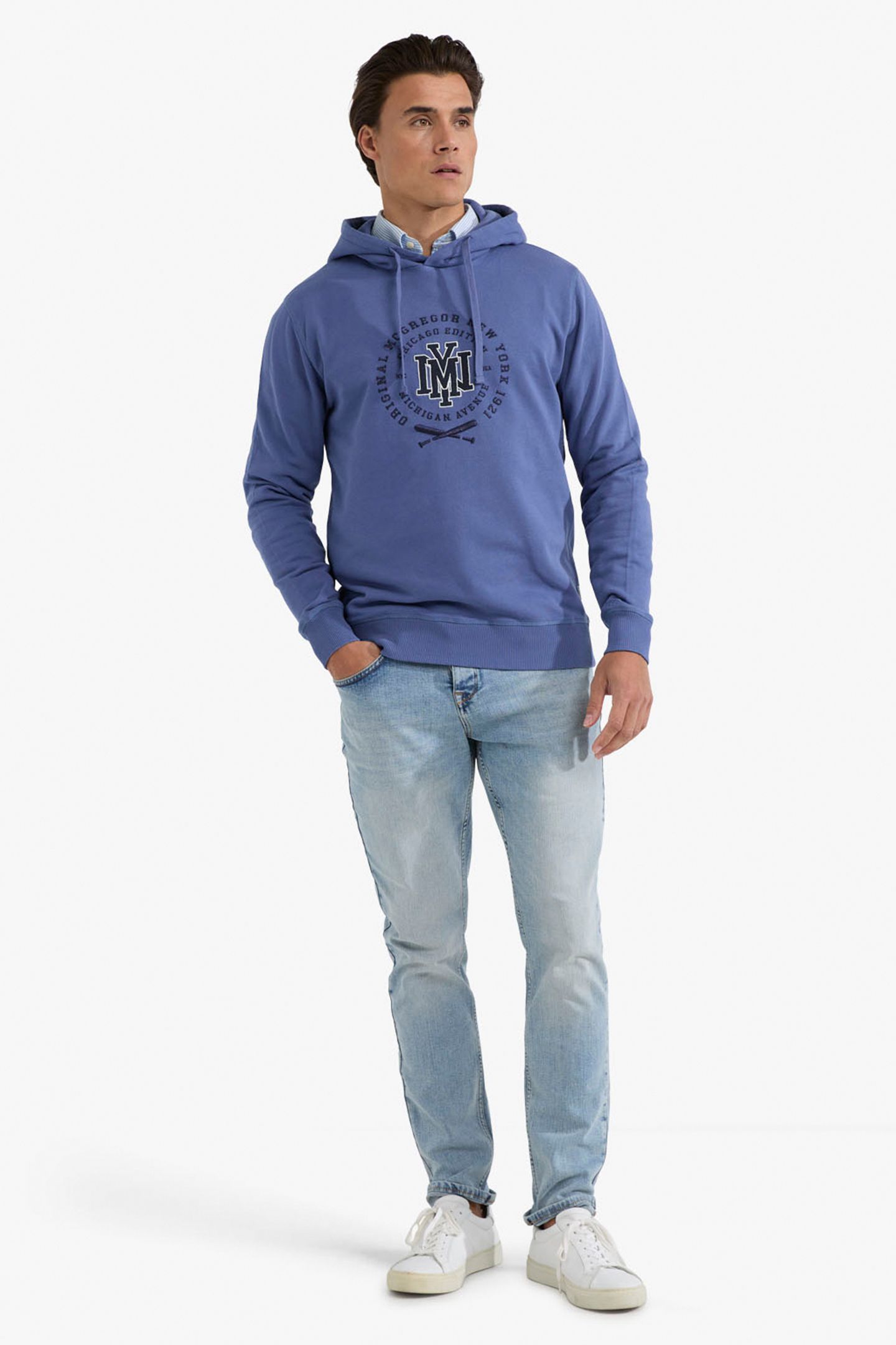 GRAPHIC HOODY NY VINTAGE BLUE 2