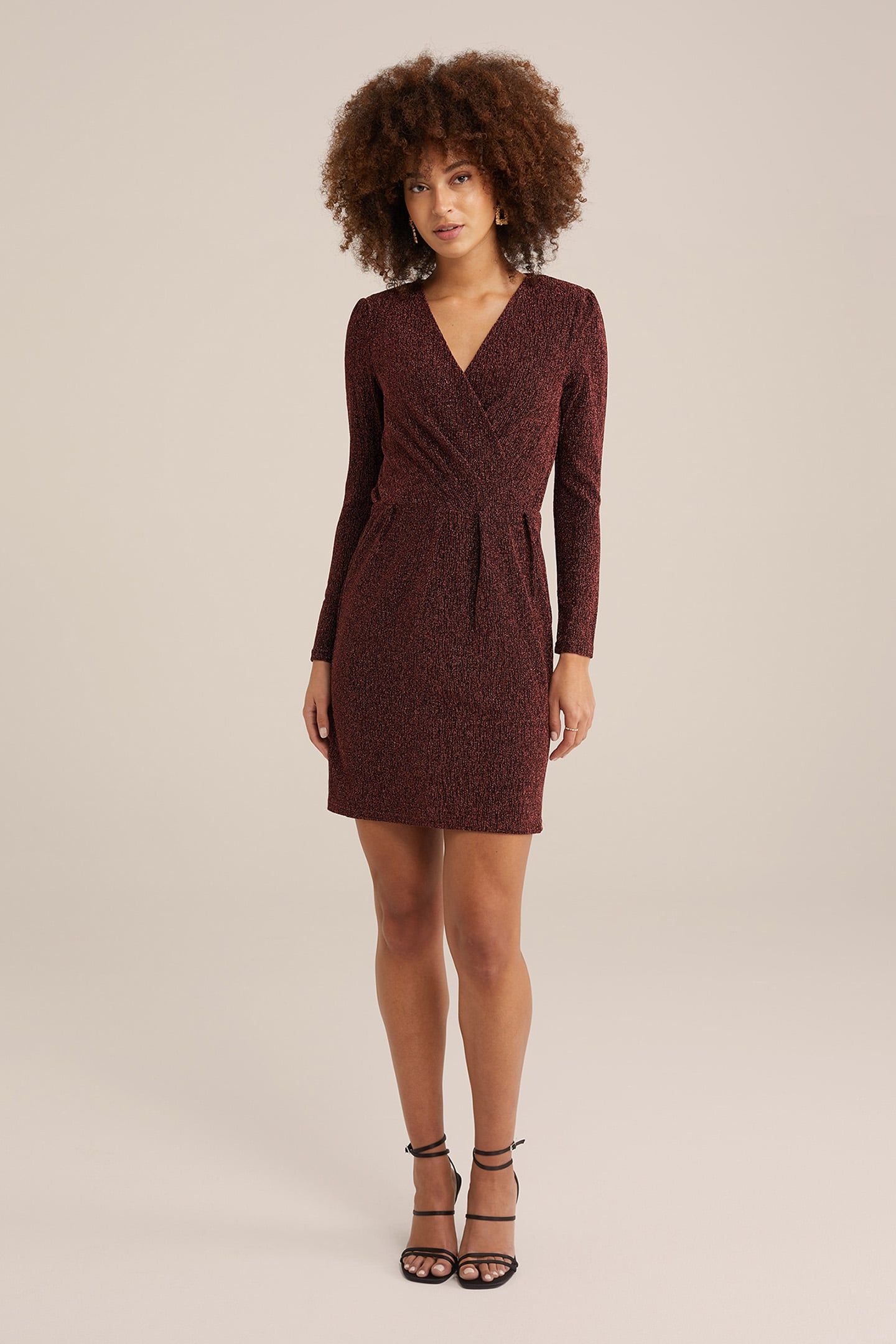 DRESS MID LENGTH RED 2