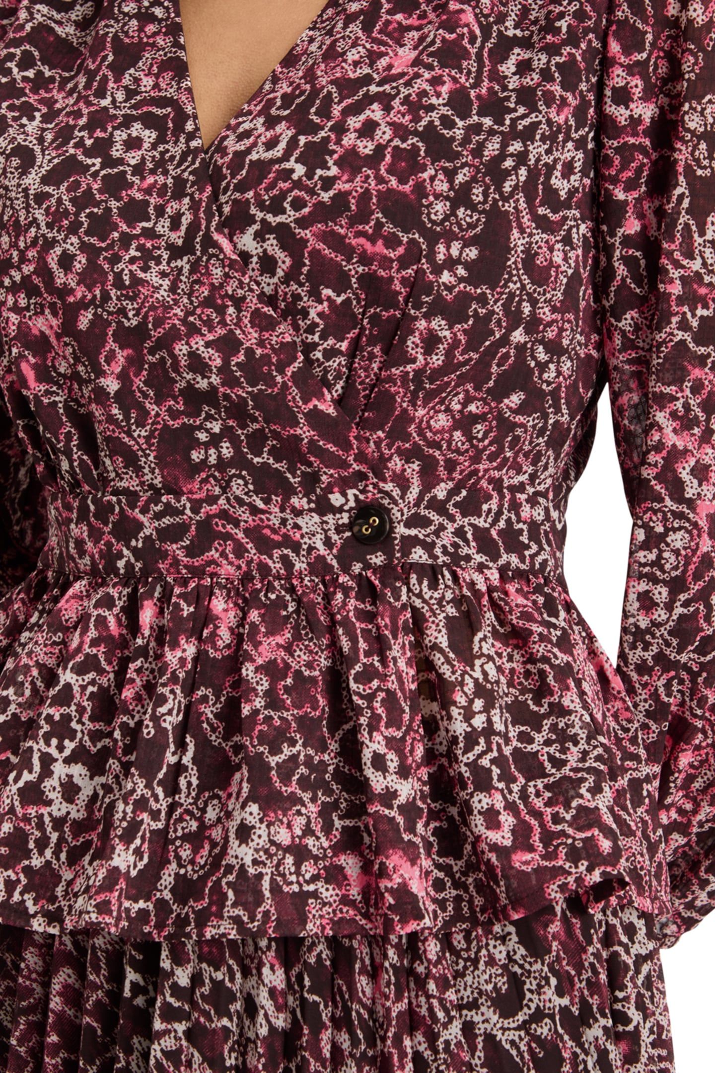 WRAP TOP SHIBORI FLORAL PINK 7