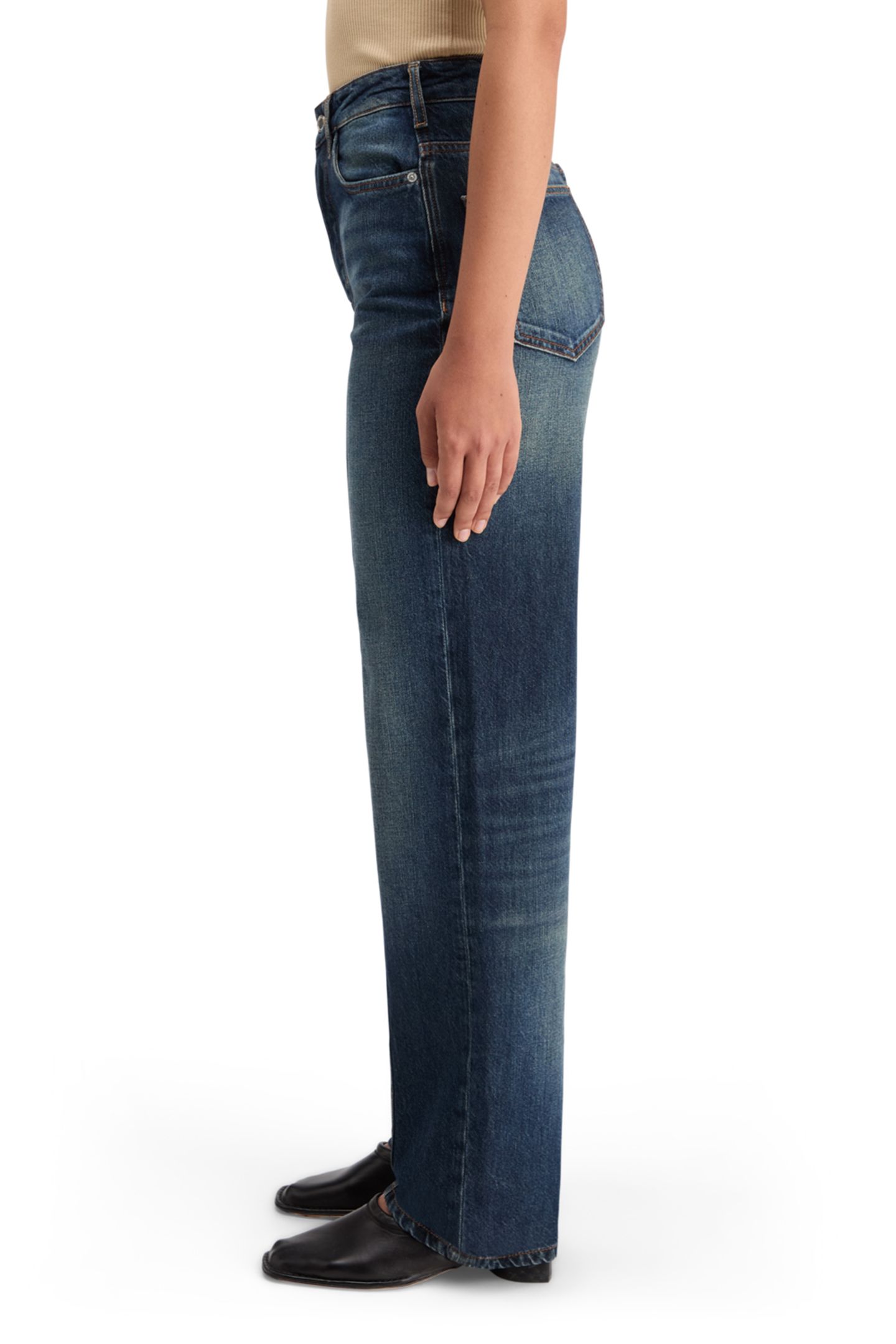 THE RIPPLE AUTHENTIC STRAIGHT JEANS - LUX BLUE 6