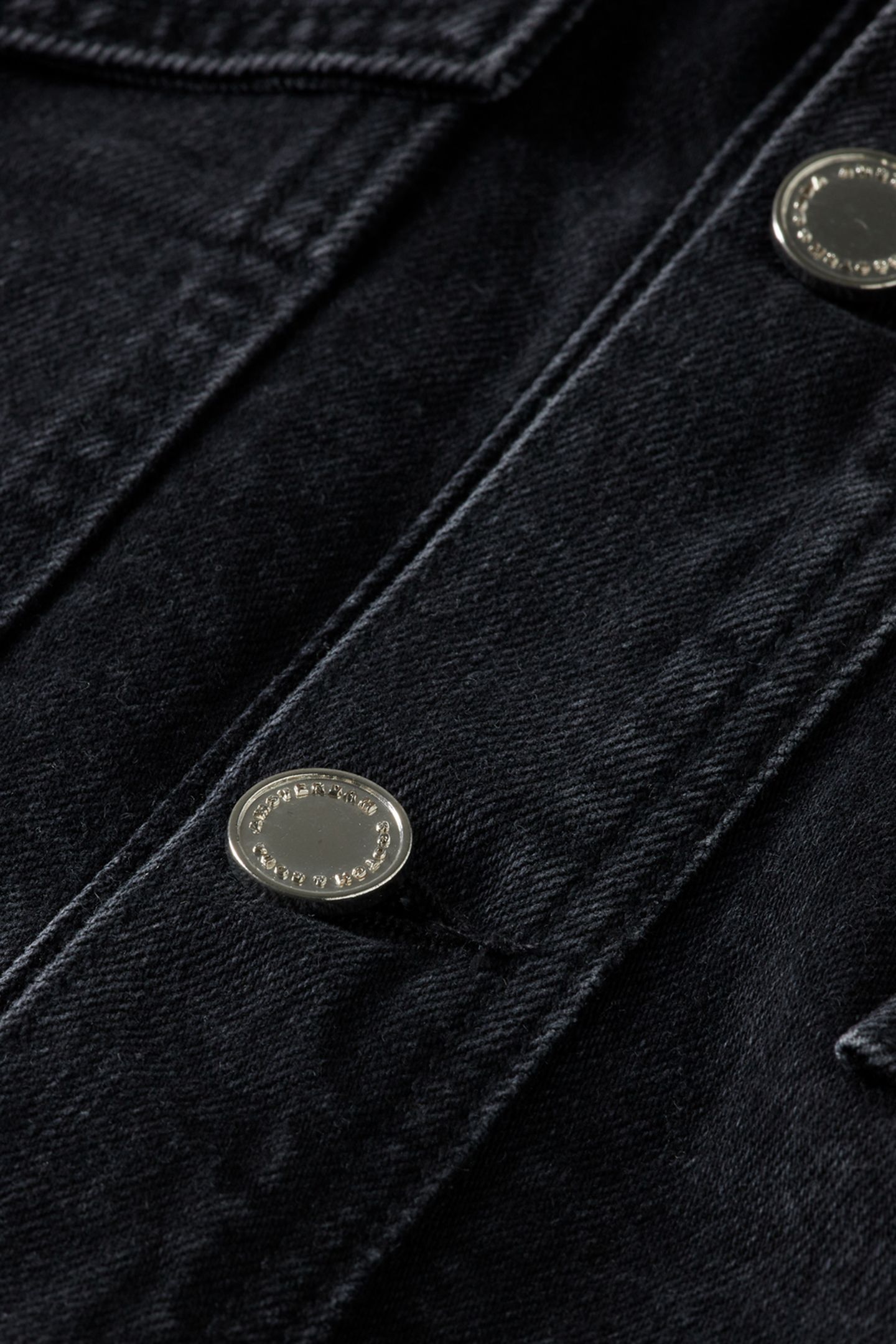 WORKED OUT BLACK CARGO DENIM JACKET WITH BELT CITY BUZZ 3