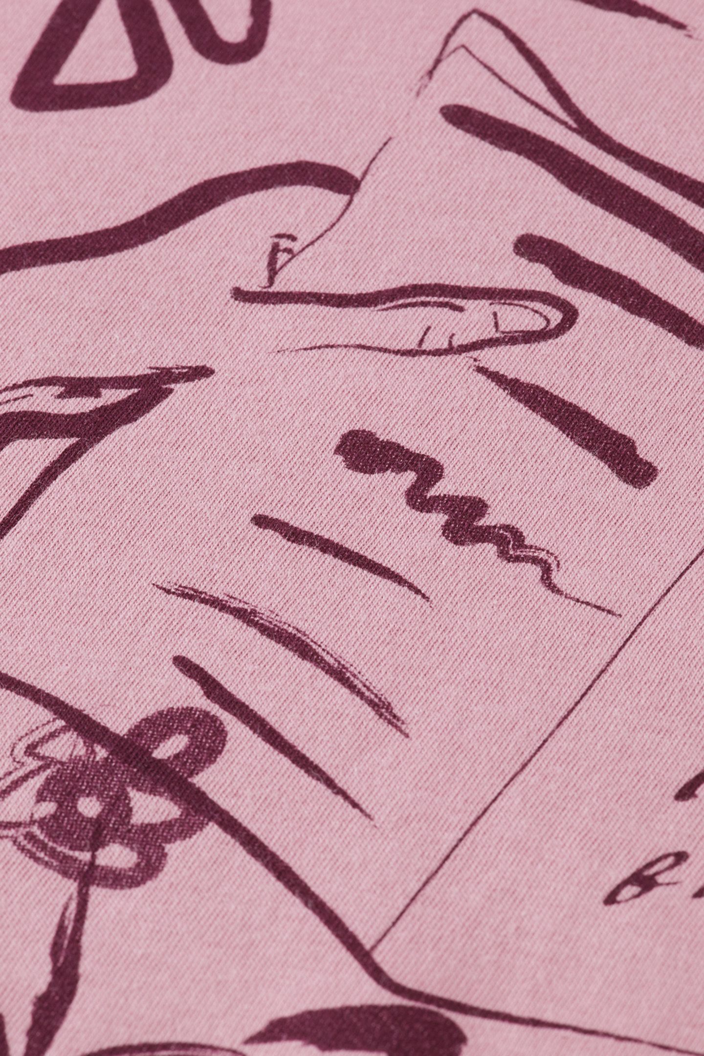 CHEST ARTWORK RELAXED FIT T-SHIRT CADILLAC PINK 7