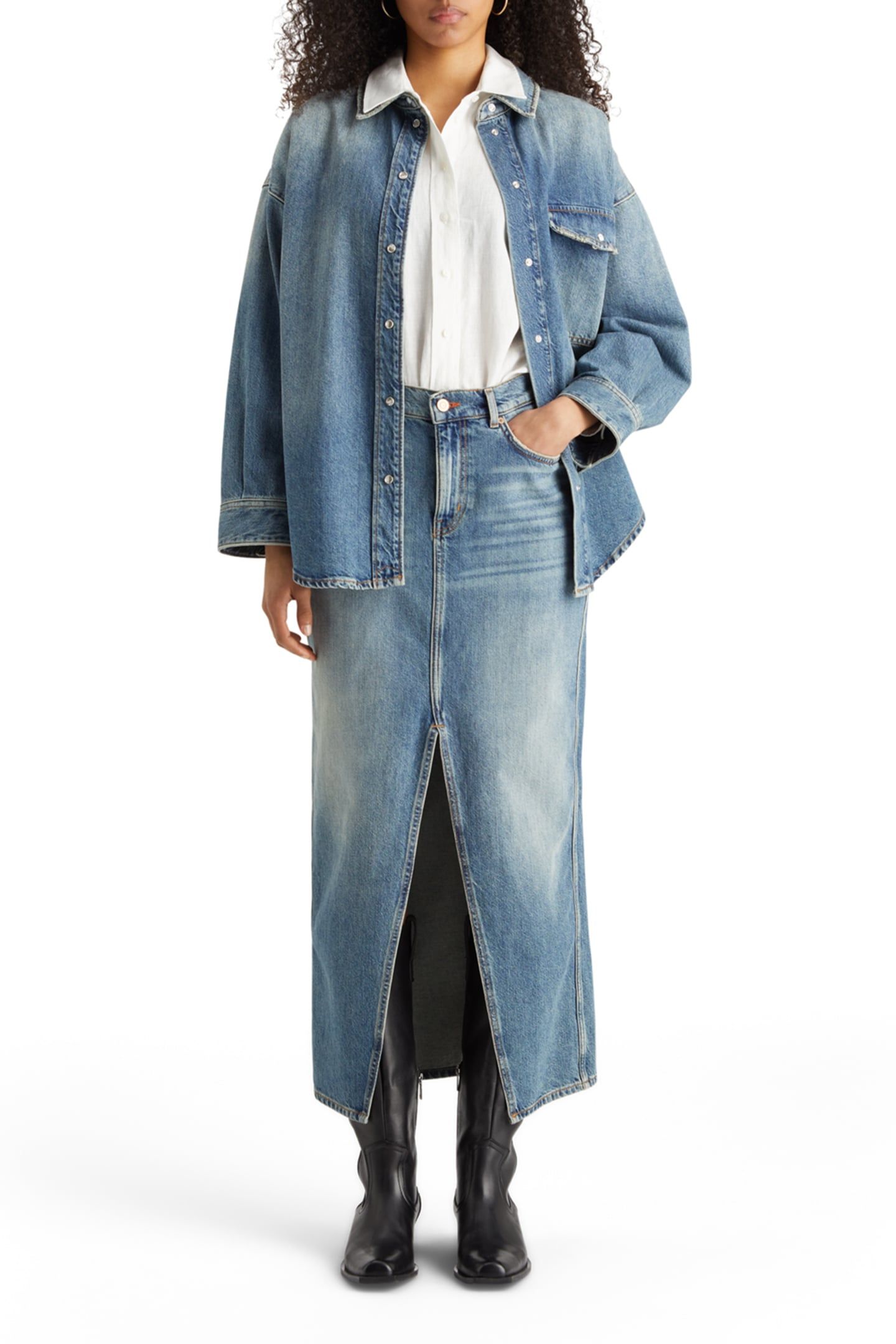 VINTAGE WASHED DENIM OVERSHIRT — FRISCO NIGHTS 6