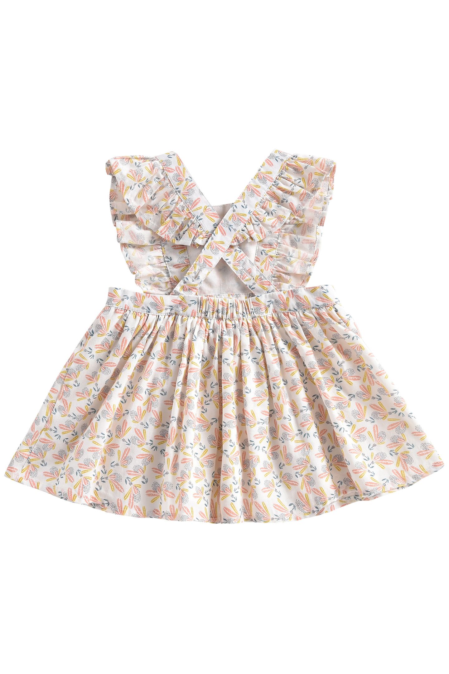 DRESS AMBIKA CREAM PETALS 2