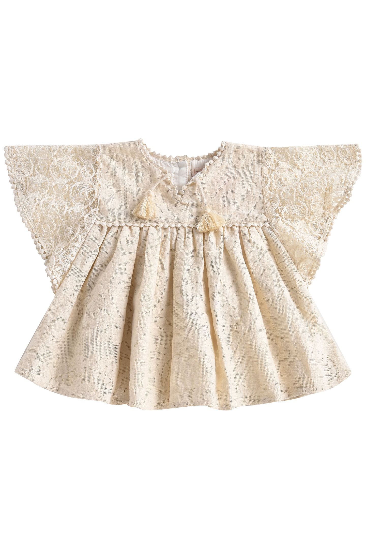 DRESS TERESA CREAM BAROQUE LACE 1