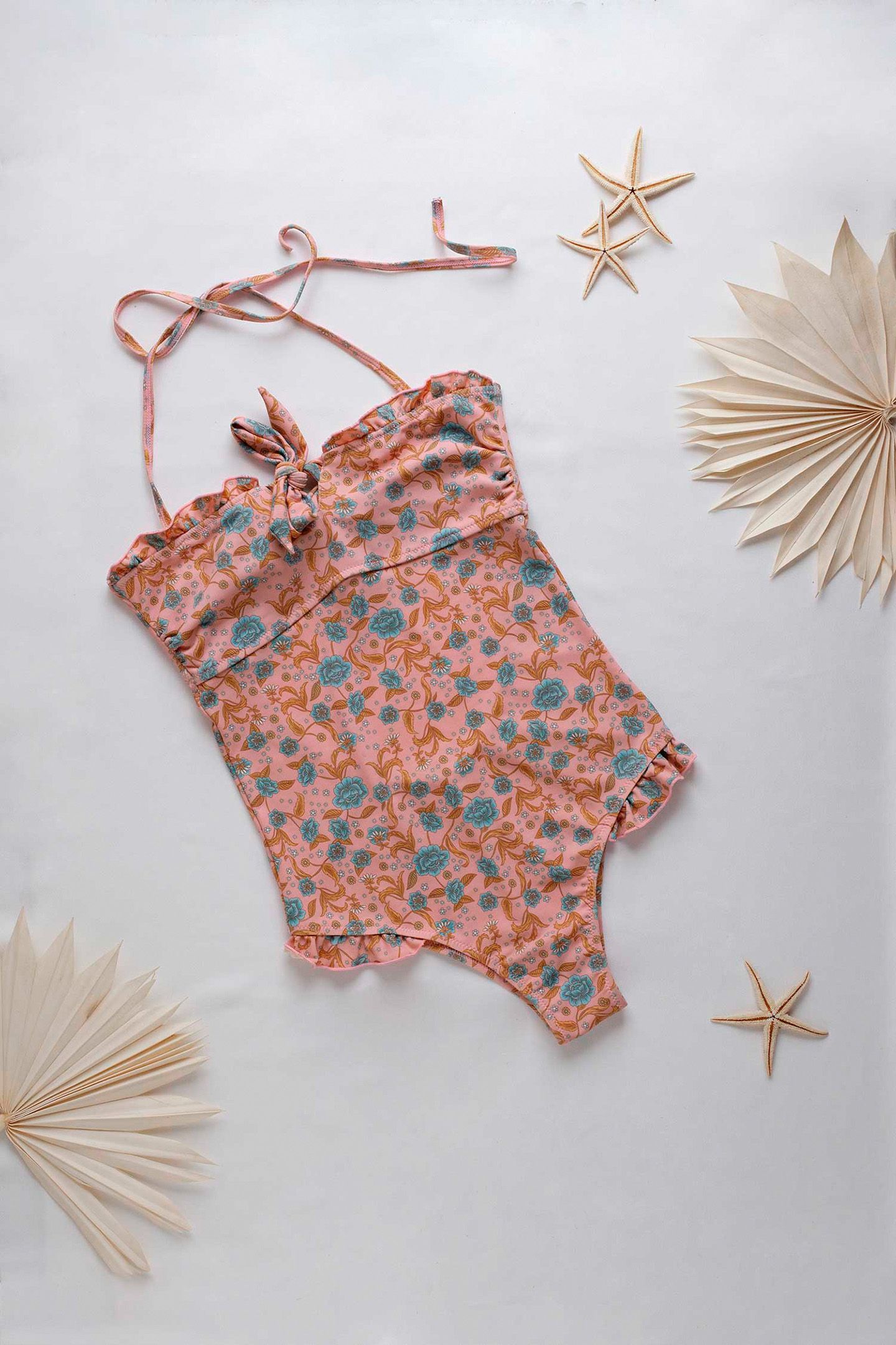 BATHING SUIT BAYO SUNSET FLOWERS 3