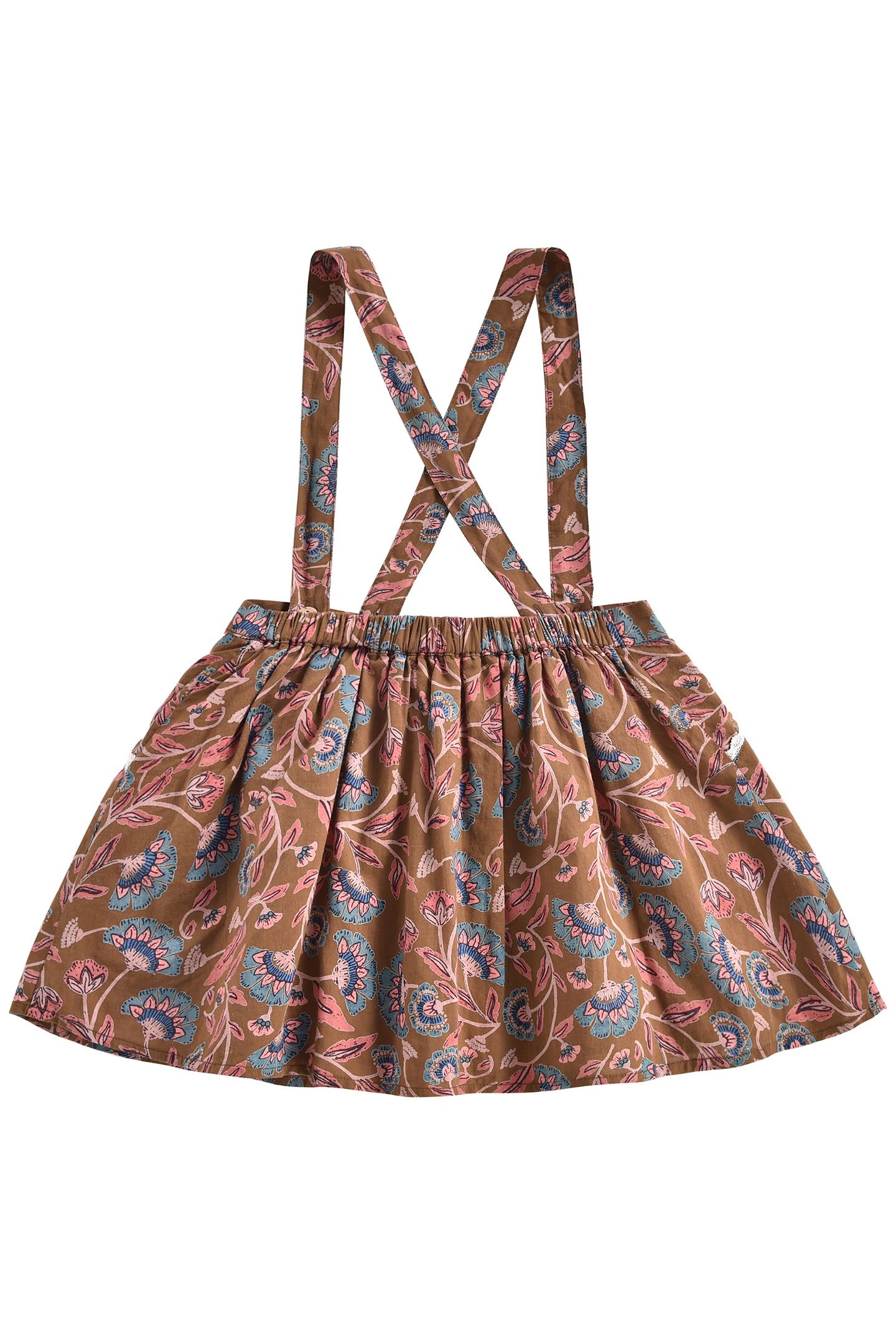 SKIRT ASANNA BRONZE FOLK FLOWERS 3