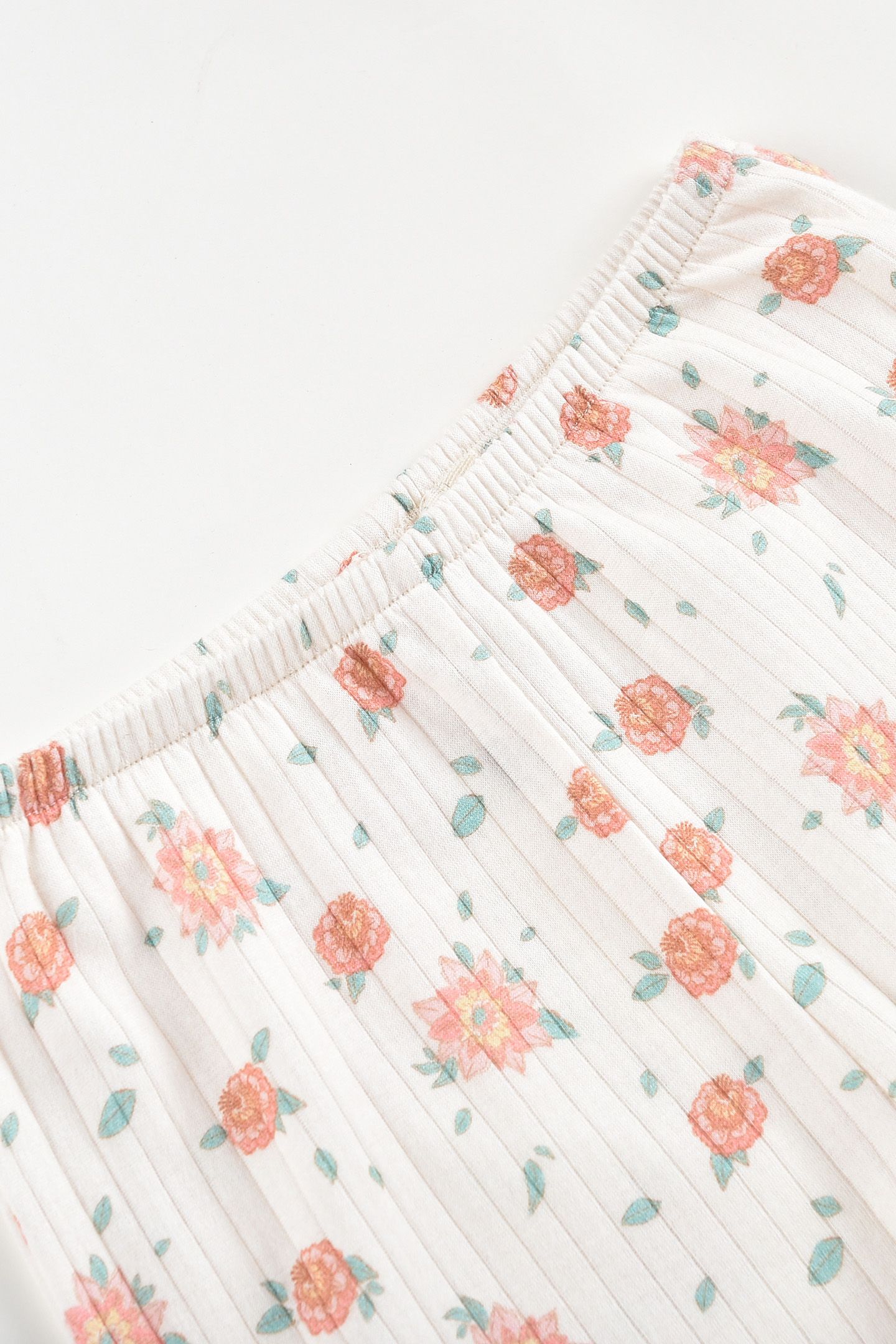 SHORTS ANCHI OFF-WHITE FLOWERS 5