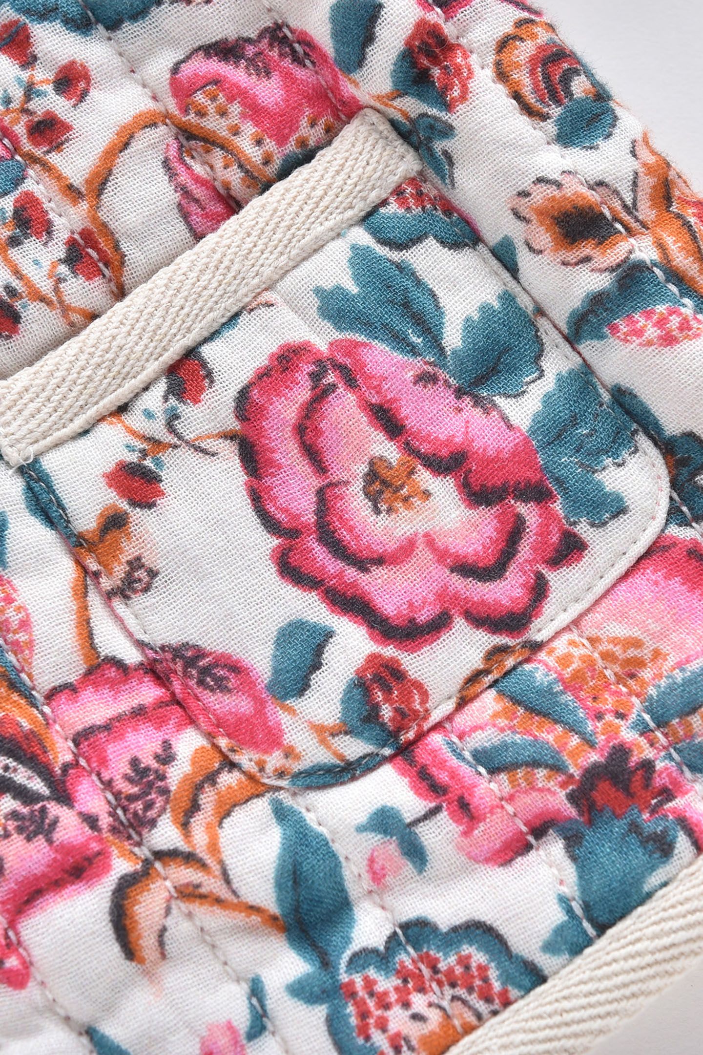 JACKET TELIANI CREAM INDIAN FLOWERS 8