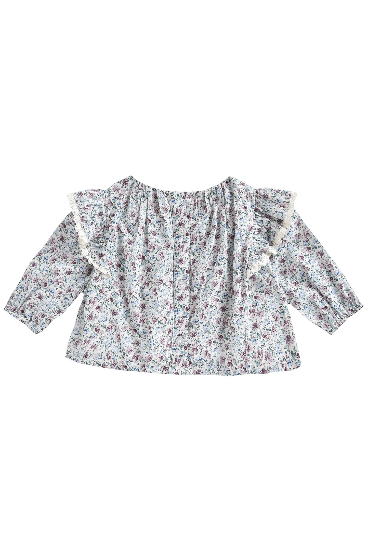 BLOUSE JANIPA CREAM RETRO PANSY 2