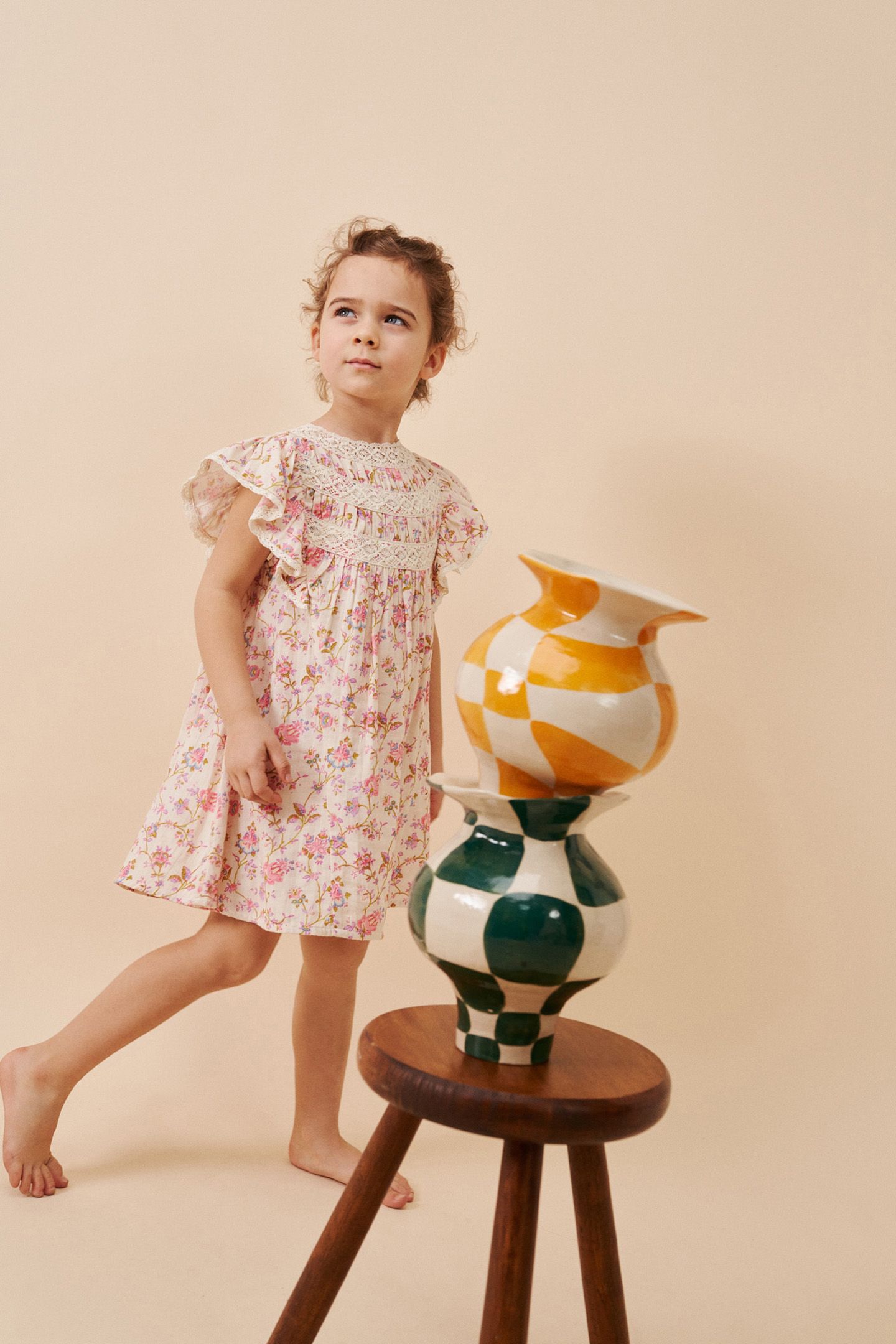 DRESS PSONIA CREAM BUCOLIA FIELDS 3