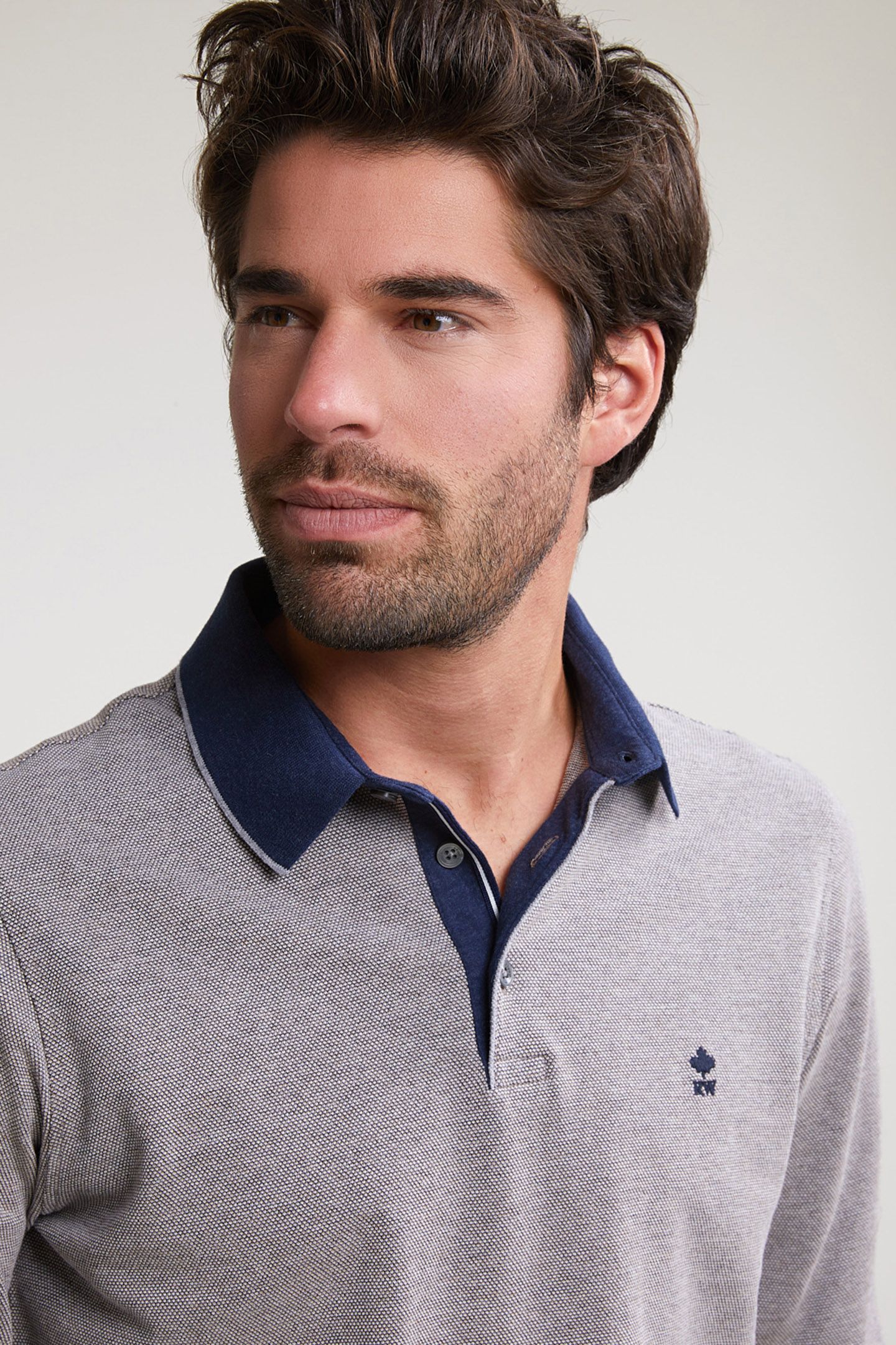 CUSTOM FIT COTTON POLO INOX MIX 4