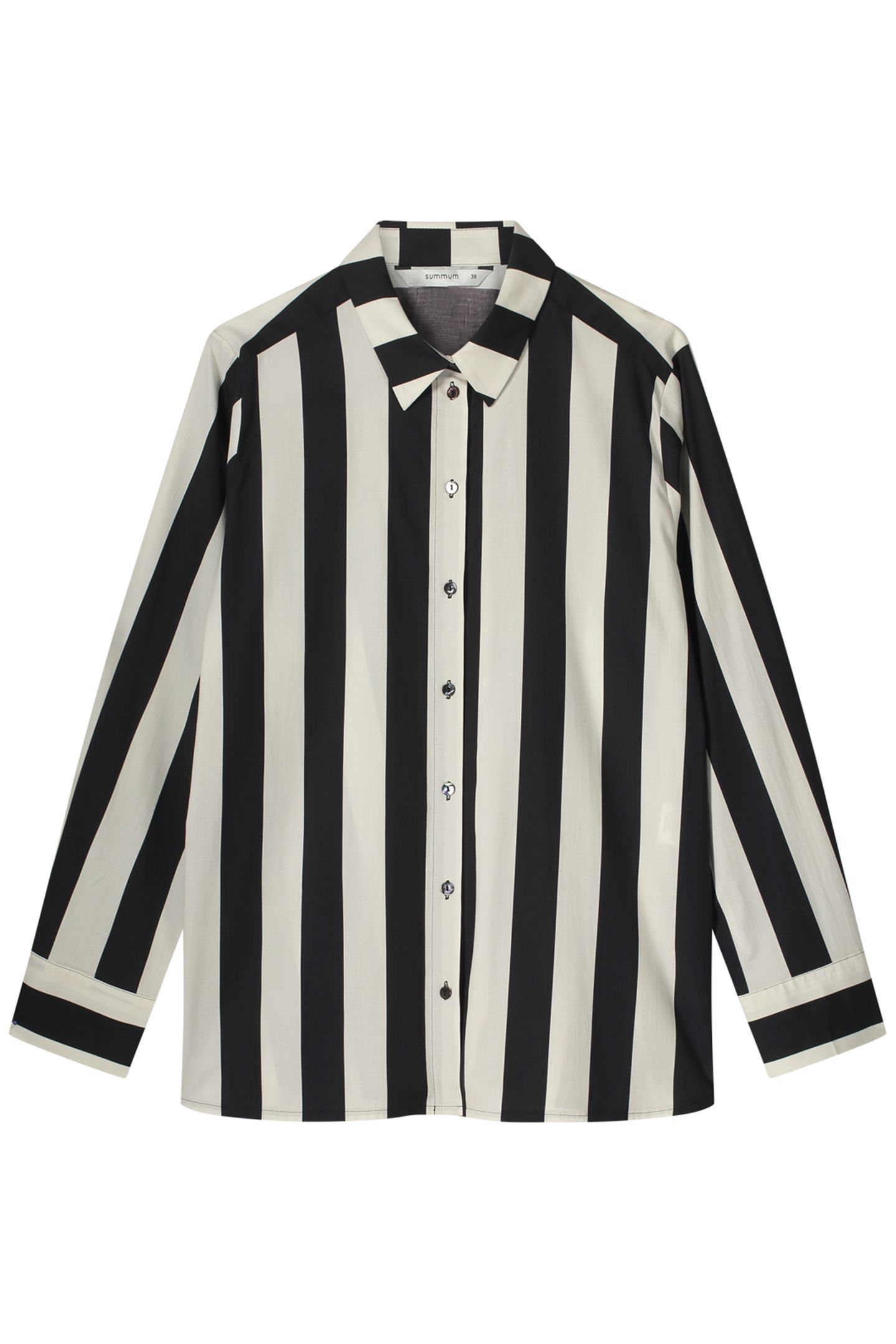 BLOUSE STRIPE PRINTED BLACK 3