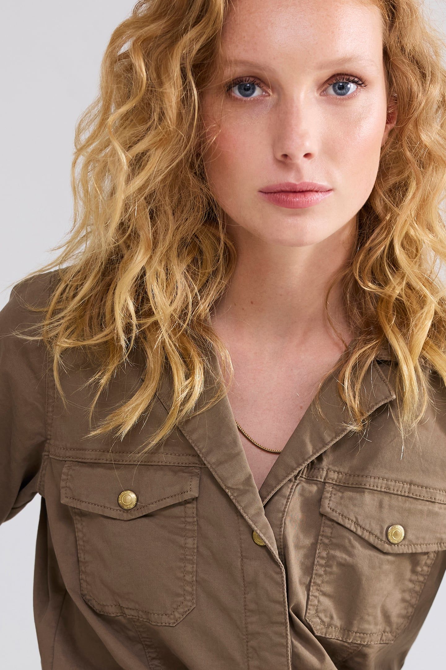 JUMPSUIT BUTTER TENCEL TWILL OLIVE 4