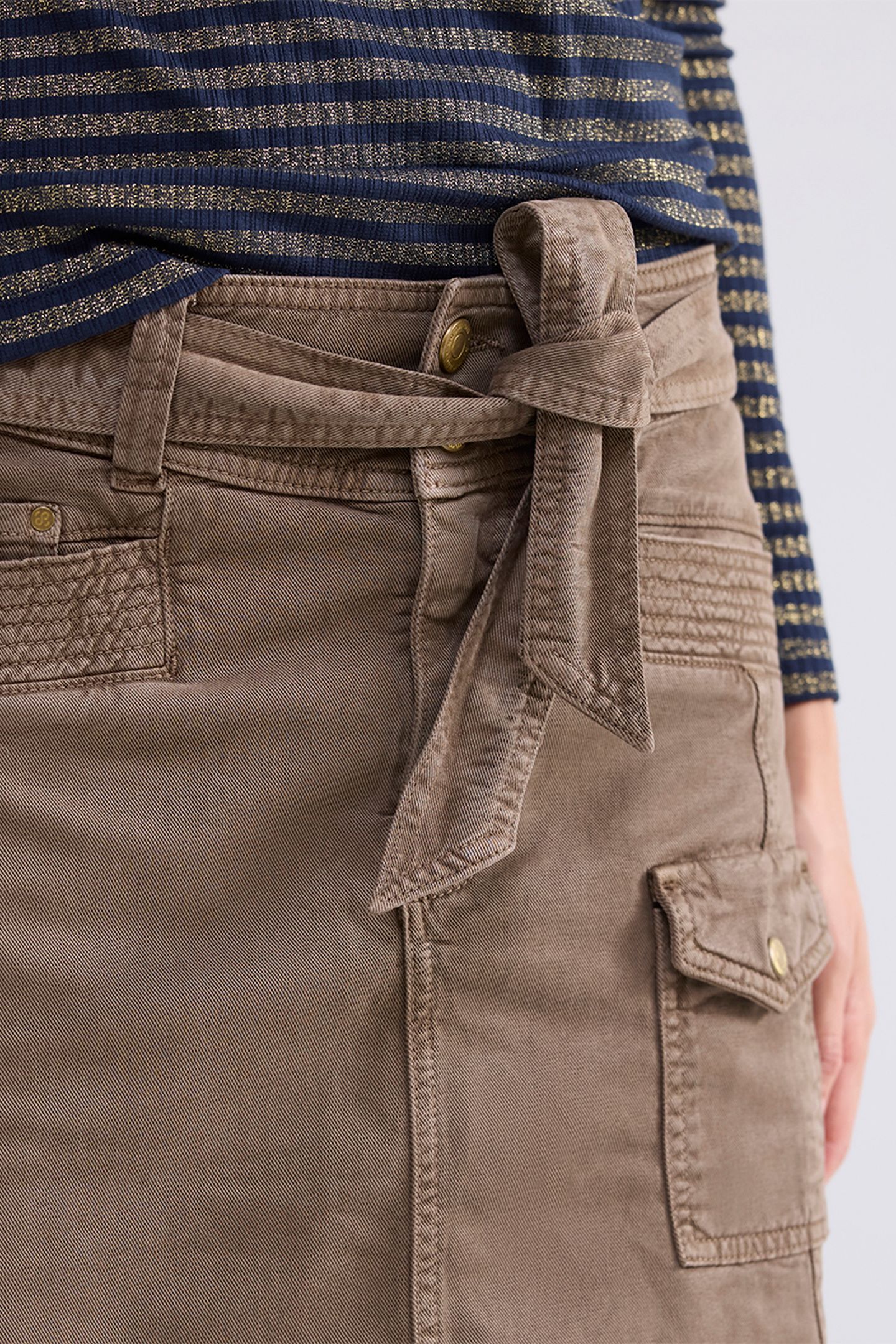 CARGO SKIRT ARMY STRETCH TWILL OLIVE 4