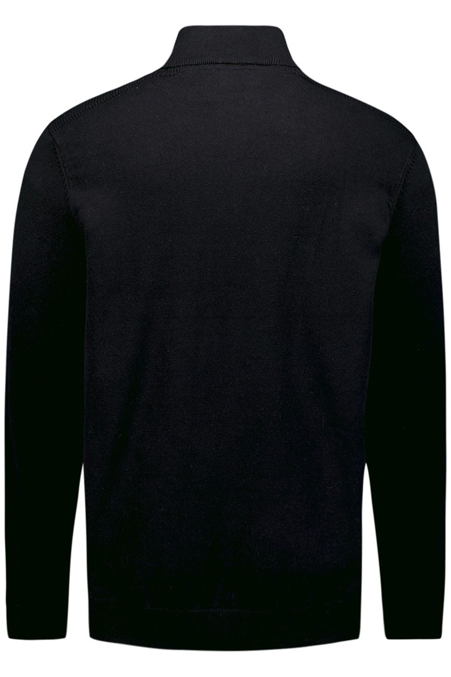 PULLOVER HALF ZIPPER SOLID KNIT BLACK 2