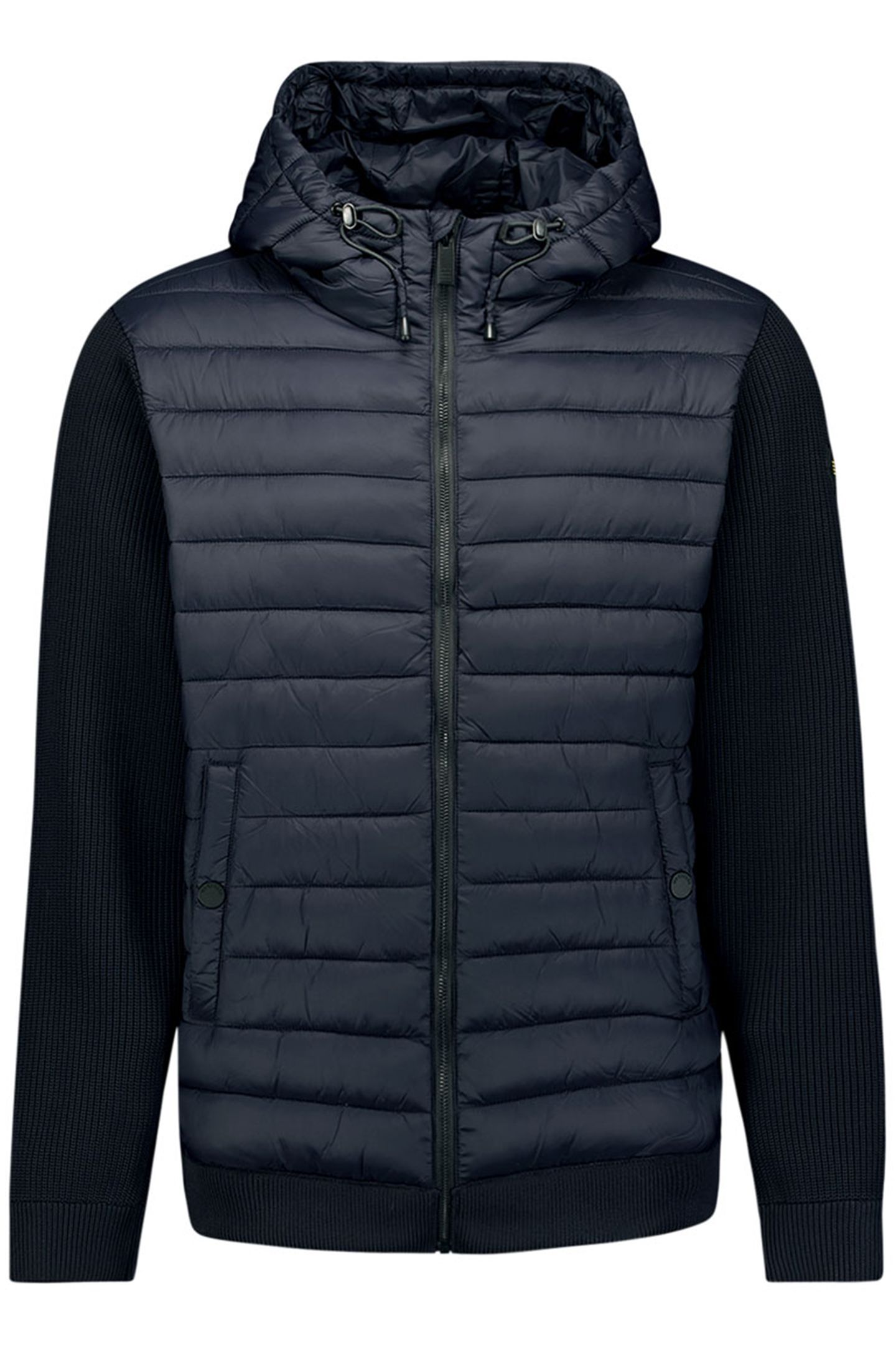 JACKET HOODED PADDED MIX WITH KNIT NIGHT 1