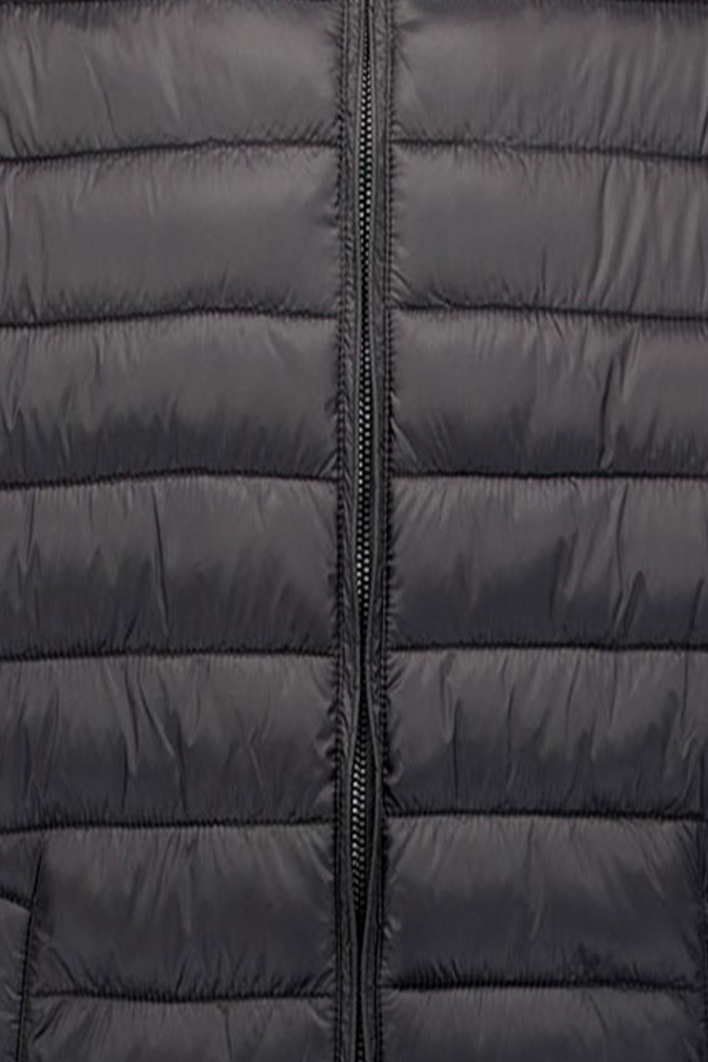 JACKET STAND UP COLLAR PADDED MIX WITH KNIT BLACK 3