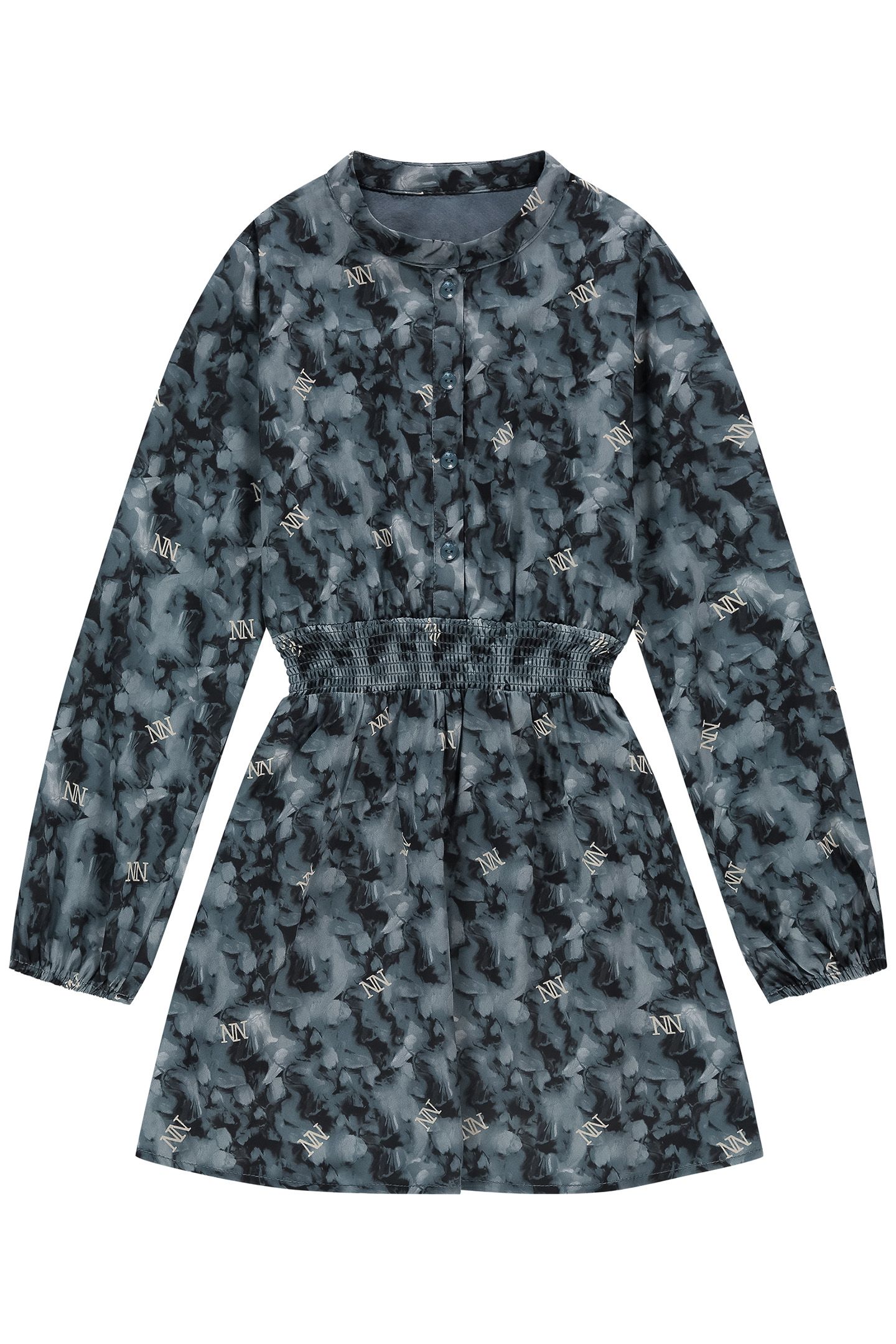 VONNE DRESS DUSTY BLUE 1