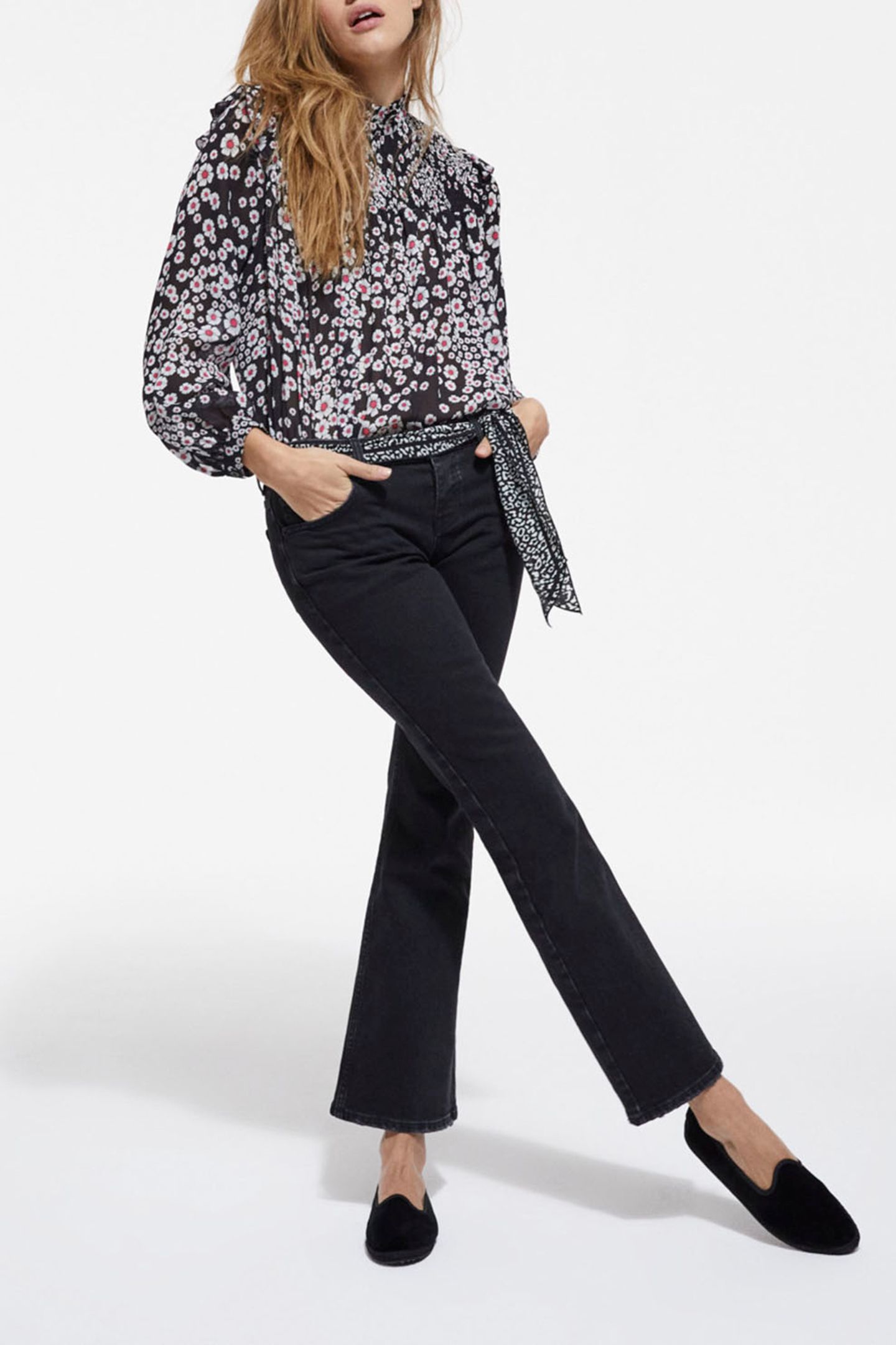 TOP BLACK/PINK 2