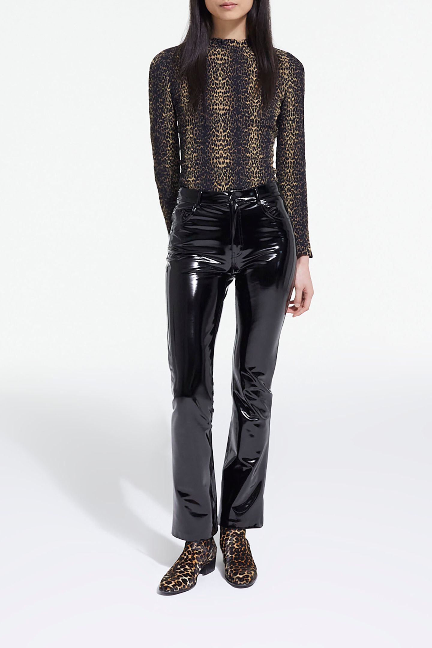 TOP MANCHES LONGUES SMOCK STRIPY LEOPARD 3