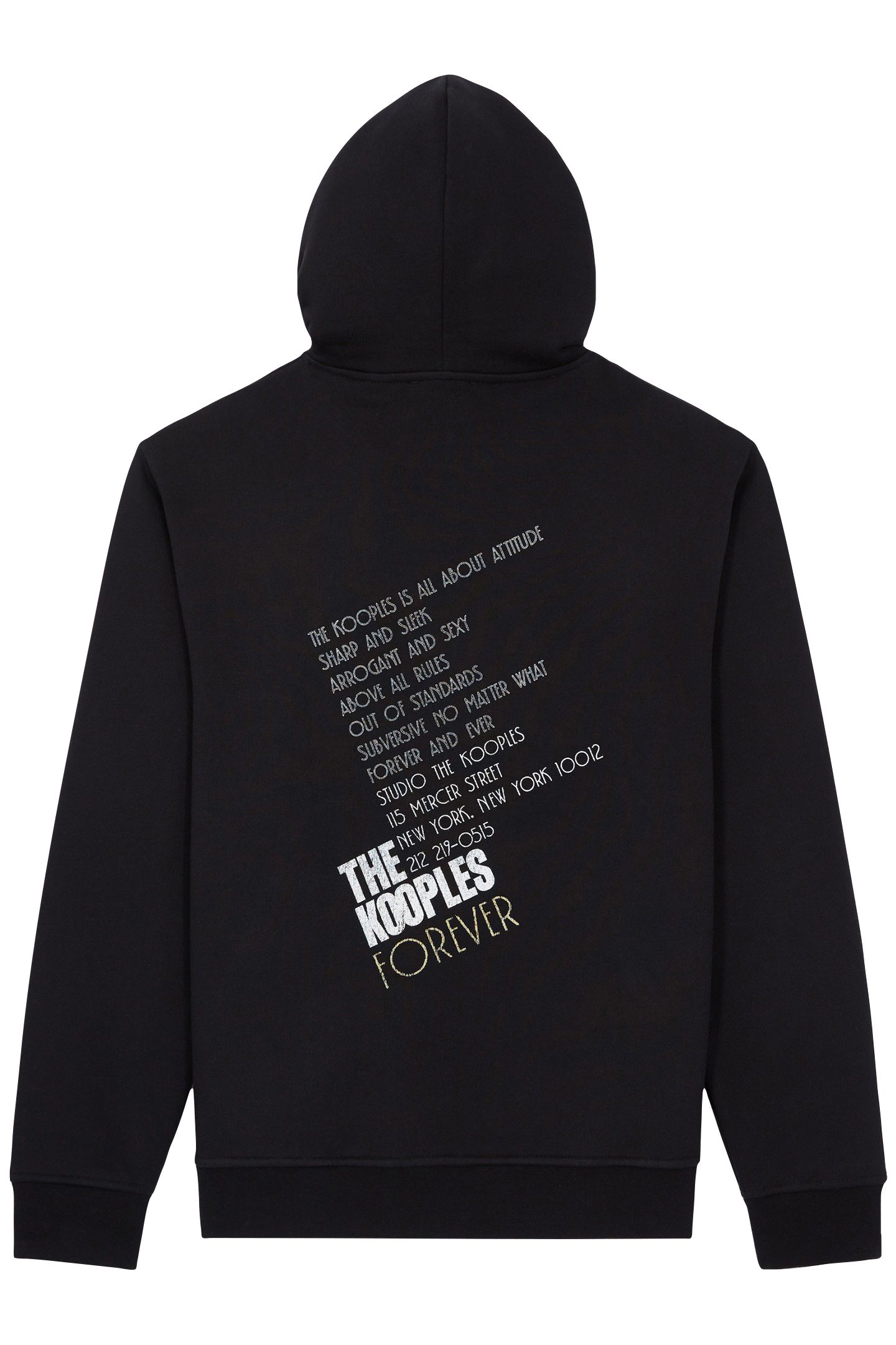 TIGER EMBROIDERED HOODIE BLACK-ANTIC GOLD 4
