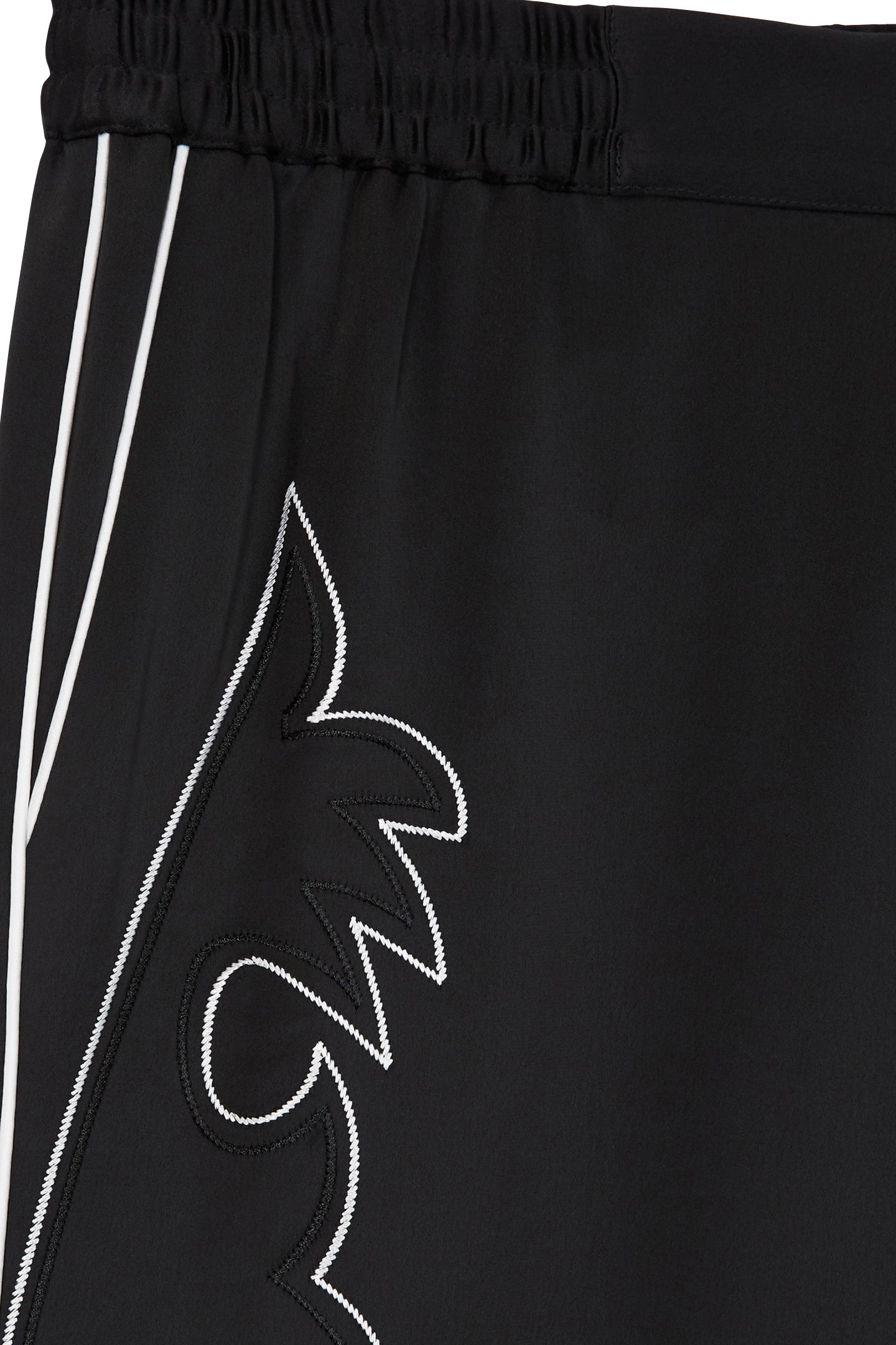 PANTS WITH ELASTICATED WAIST BLACK 6