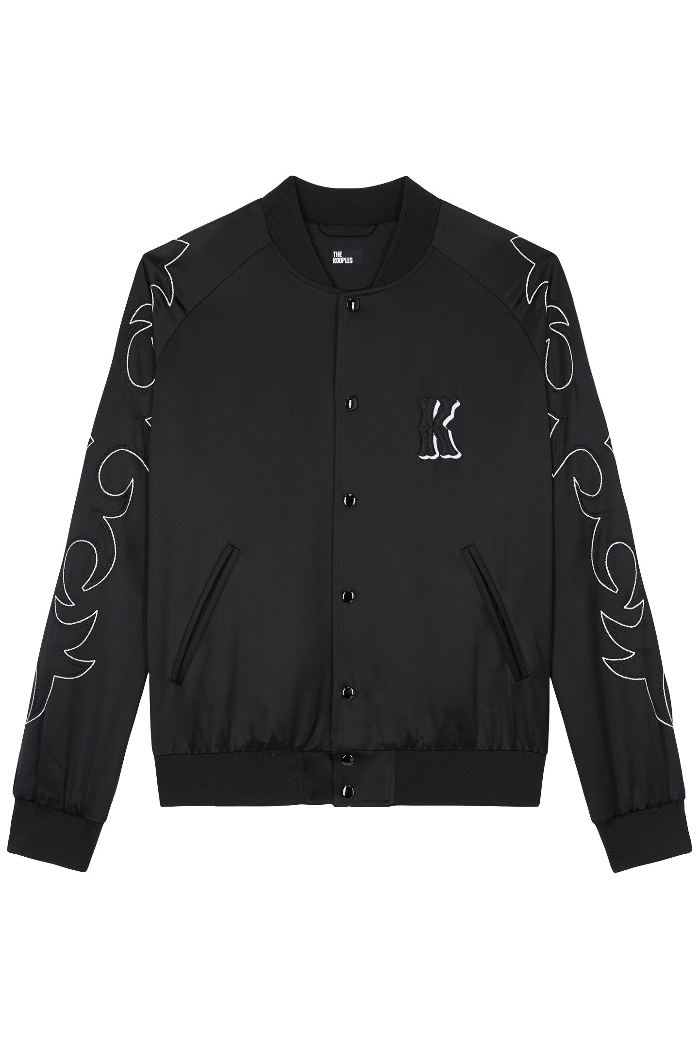 JACKET WITH RIBBED EDGES BLACK 2