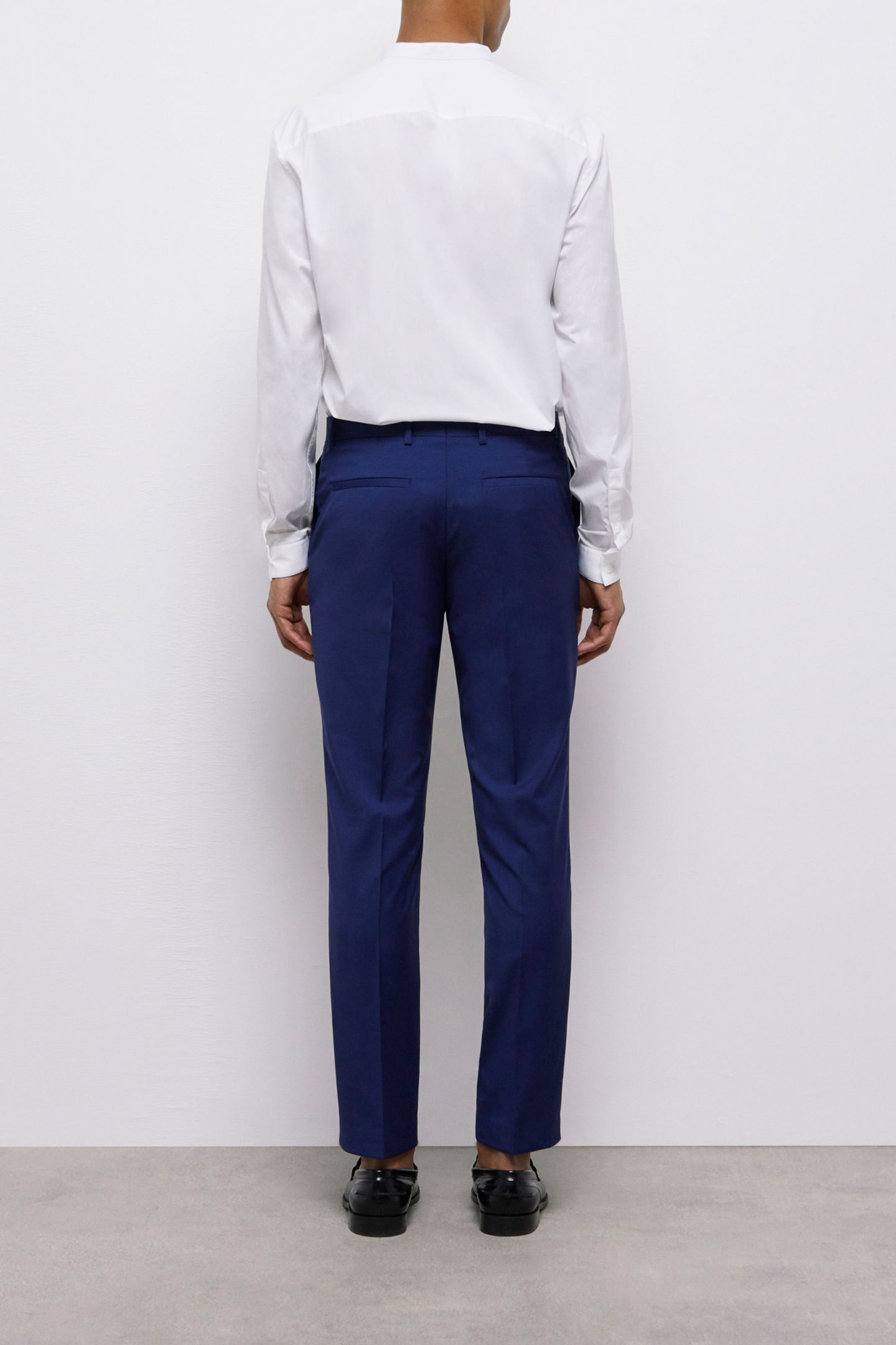 FITTED SUIT PANTS NAVY 2