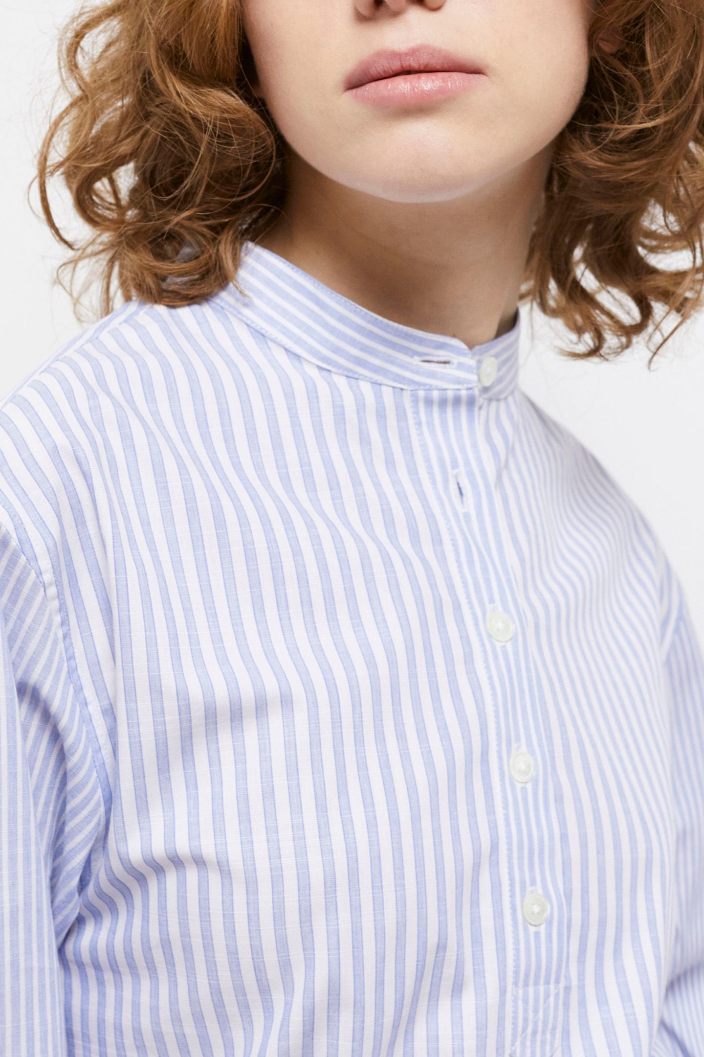 LONG SLEEVE SHIRT WITH CLASSIC COLLAR BLUE WHITE 6