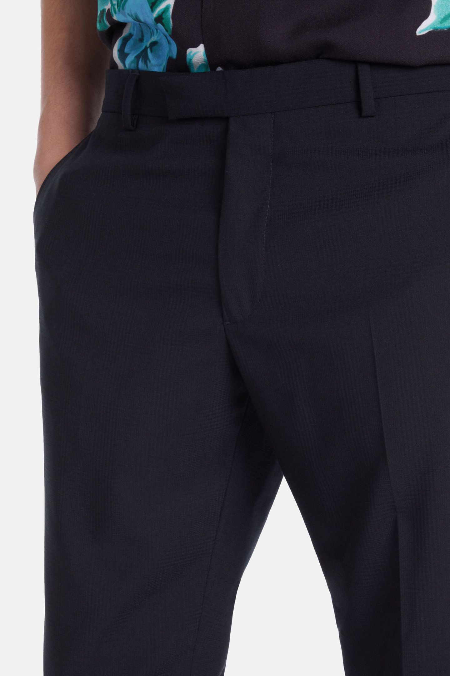 FITTED SUIT PANTS DARK NAVY 5