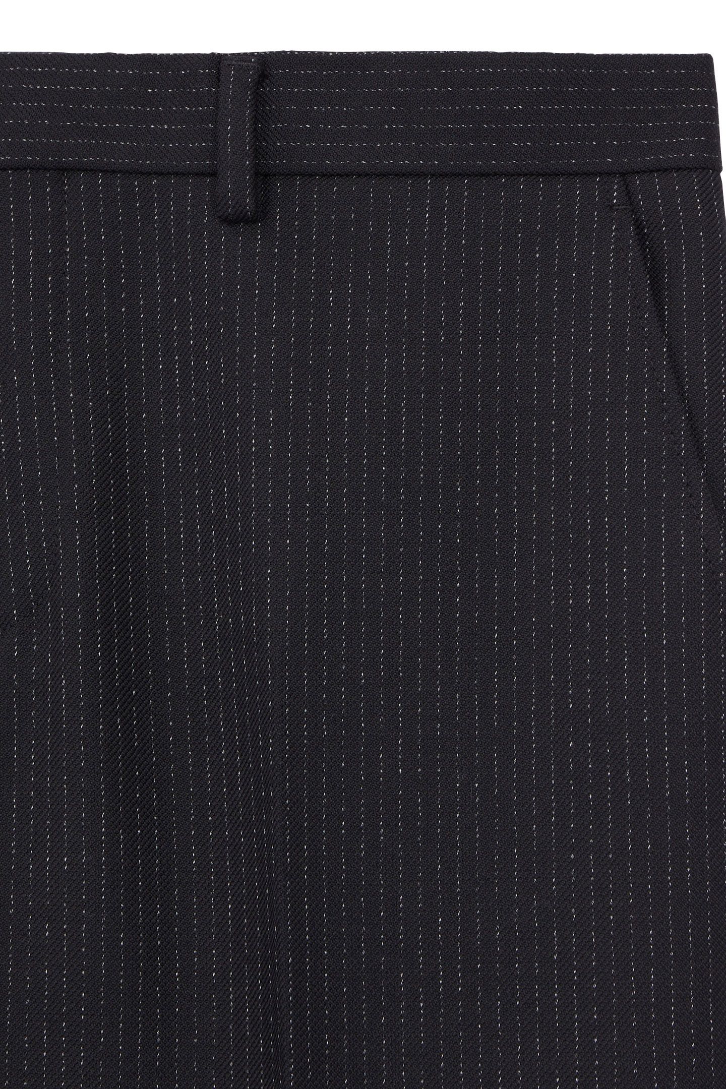 STRAIGHT SUIT TROUSERS BLACK-ECRU 6